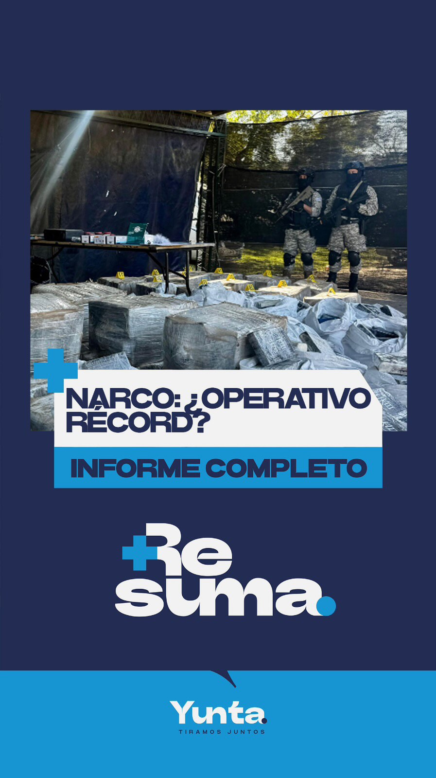 Coca: incautan un 0.04 % de la producción anual. Récord local, migaja global. 🗣️ Un nuevo ReSuma con Diego Ríos. Link en bio.
