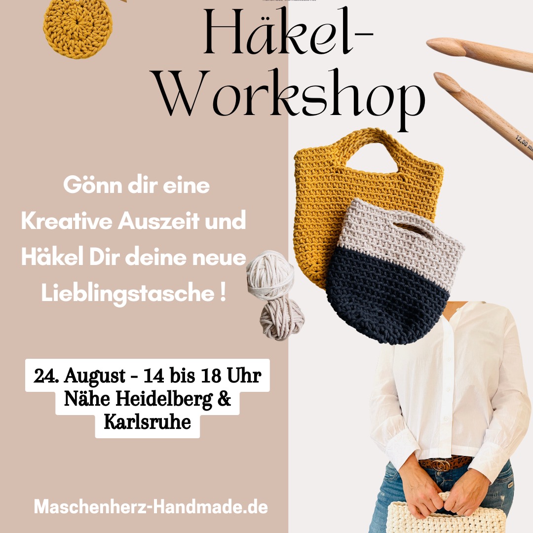 Wer hat Lust auf ein kreatives Sommerprojekt? 🧶☀️
Nächste Woche schwingen wir wieder gemeinsam die Häkelnadel – und du kannst noch dabei sein - denn es gibt noch ein paar wenige freie Plätze!
🌸 Samstag, 23.08. - Häkelkörbe im Skandylook - Ganz neu im Program ist der Häkelkorb mit Blütenmuster, den Du auch umsetzen kannst - Lass ich gern vor Ort inspirieren.
👜 Sonntag, 24.08. kannst du deine neue Lieblingstasche fürs Büro und Einkauf häkeln. Du kannst sogar aus zwei Taschenmodellen auswählen. Lass dich vor Ort in meinem Atelier von den verschiedenen Mustern und Farben inspirieren.
Ich freue mich auf dich 🥰
#häkelworkshop #häkelnmachtglücklich #häkeln #häkelkurs #häkelnlernen #badschönborn #häkelkorb #skandinavianhome #häkeltasche #taschehäkeln #moderncrochet #häkelliebe #maschenherz