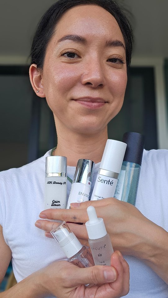 July empties ✨ Used, loved, & already missing them! Which one’s your fave? 👇 DM ‘glow’ for my full routine 💧🧴