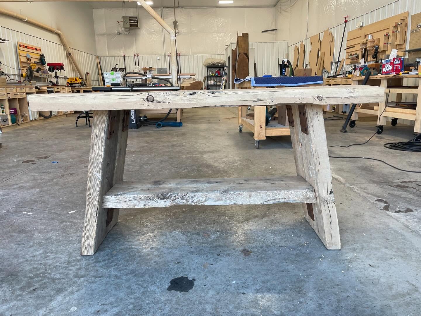 Pretty happy with the way this barnwood display table turned out! Maybe a future line of furniture?