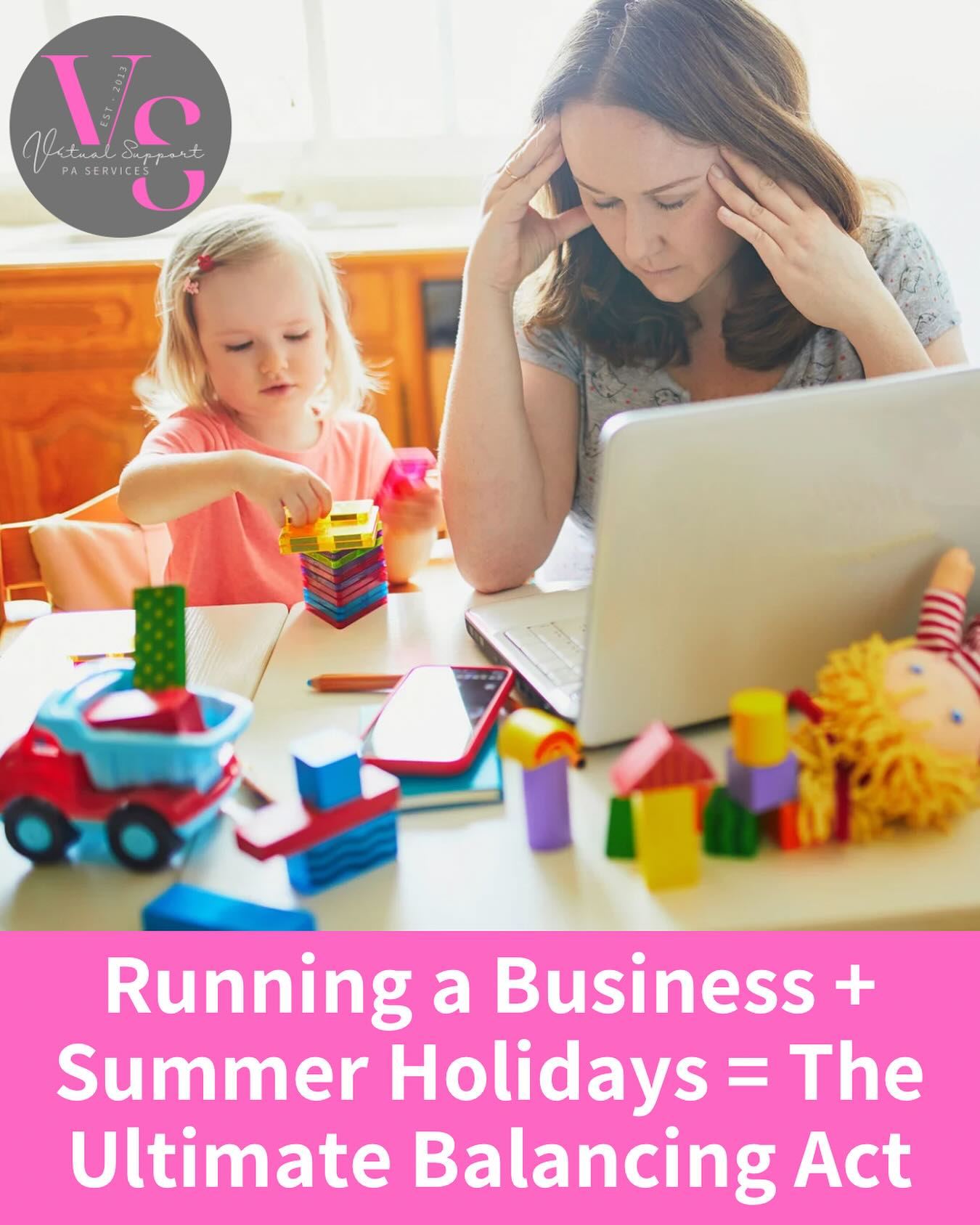 If you’re a parent and a business owner, the summer holidays can feel like a mix of joy… and chaos. The juggle between work deadlines, client needs, and keeping the kids entertained is real.
Here are a few tips to help you survive (and maybe even enjoy!) the season:
👩👧👦 Plan in pockets of work time
Instead of aiming for a full 8-hour day, work in short, focused bursts during naps, early mornings, or quiet play times.
📅 Set realistic goals
It’s not the season for overloading your to-do list — focus on the essentials and let go of the rest.
🤝 Get help where you can
This might mean swapping playdates with another parent, booking a holiday club, or outsourcing business tasks (hi 👋).
🎯 Communicate with clients
Let them know your availability upfront, most will understand, especially fellow parents.
💛 Be kind to yourself
The holidays won’t be perfect. Some days you’ll be smashing work tasks, other days you’ll just keep the kids happy and that’s okay.
Here’s to making memories and keeping the business ticking over. You’ve got this!
#ParentBusinessOwner #SummerHolidaysJuggle #BusinessAndFamily #SmallBusinessLife #WorkLifeBalance #VirtualPA #ParentEntrepreneur #MumInBusiness #BusinessSupport