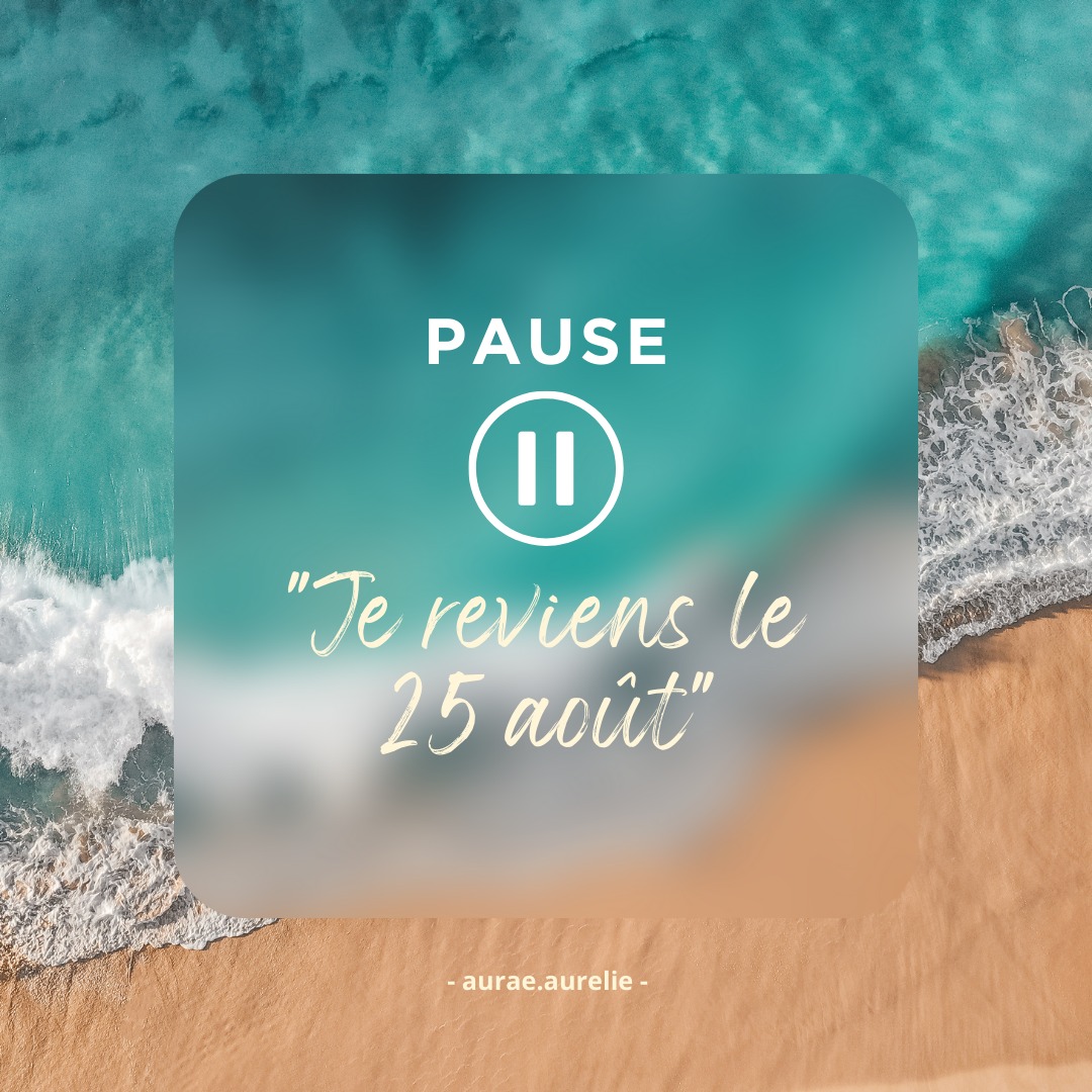 Il est temps pour moi de faire une réelle pause.
Je reviens le 25 août.
A mon retour, je vous communiquerai les dates des futures formations en @desengrammation_cellulaire pour septembre et octobre.
Profitez, amusez-vous bien, reposez-vous... et rechargez seul.e ou entouré.e, c'est le bon moment si vous le pouvez.