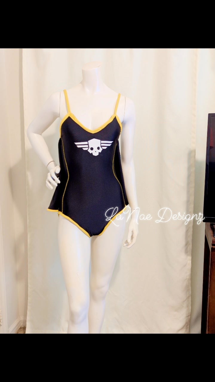 She made a splash in this awesome me made black and yellow one-piece with a skull and wings design. Swimsuits are perfect for showing off your unique style while you lounge by the pool or enjoy a peaceful day at the beach. From her review, I'm think she did all three!
#custommade #SummerVibes #RelaxAndRecharge #PoolsideChill #OnePieceSwimsuit #AlternativeFashion #SkullAndWings #SummerStyle #BeachRelaxation