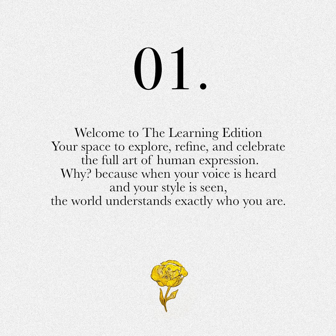 Communication is a spectrum—from the words you speak to the style you showcase.
Join us on this journey of self-expression, where dialogue lives in every detail—be it spoken, worn, or displayed.