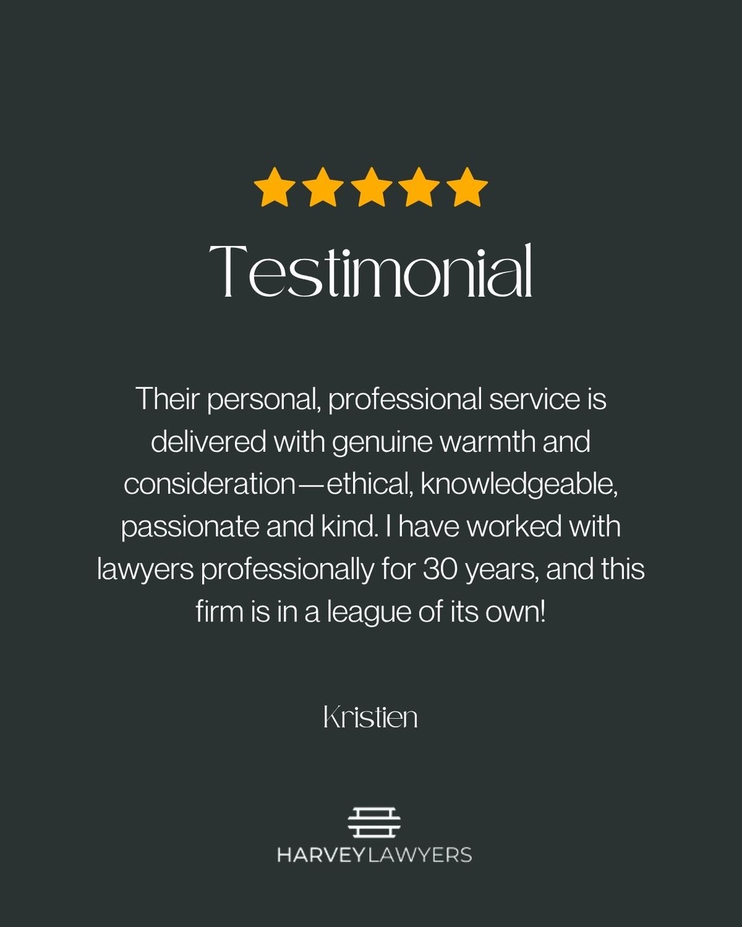 "I do not have the words to express my gratitude and my admiration for the team at Harvey Lawyers! Their personal, professional service is delivered with genuine warmth and consideration—ethical, knowledgeable, passionate and kind.
I have worked with lawyers professionally for 30 years, and this firm is in a league of its own!"
- Kristien
#HarveyLawyers #LegalAdvice #CostaBlanca #Moraira #Javea #Benissa #Teulada #Calpe