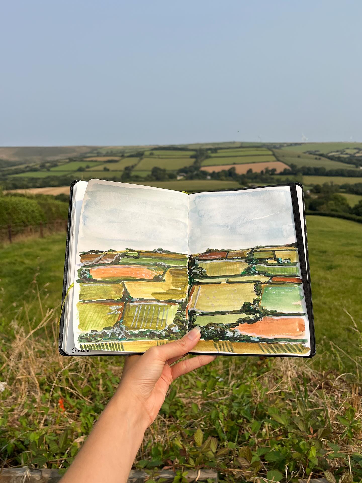 Morning scribbles of countryside views 🌾
#art #artist #artwork #draw #drawing #watercolour #watercolourpainting #sketch #sketchbook #sketchbookdrawing #sketchbookart #sketchbookpage #cornwall #summer #countryside #fields #foryou #fyp