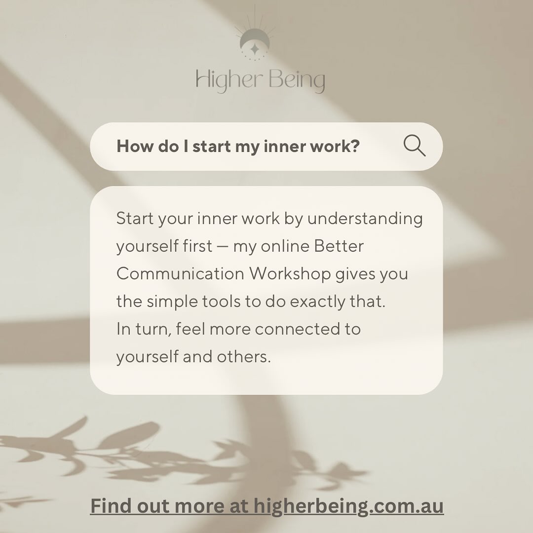 Not sure you need or want to see a therapist?
But feel a little lost?
Uncertain where to start making changes? Unable to afford expensive self help courses?
Follow the link below to find out more about this short but hugely valuable online workshop and take the first step to a better you - invest ONLY $37 with no intrusive marketing or constant ongoing emails. #knowyourselfbetter #bettercommunication #deeperconnections #knowbetterdobetter
https://www.higherbeing.com.au/challenge-page/f56e7118-693f-4e60-9ff2-a8cc47d4c22f