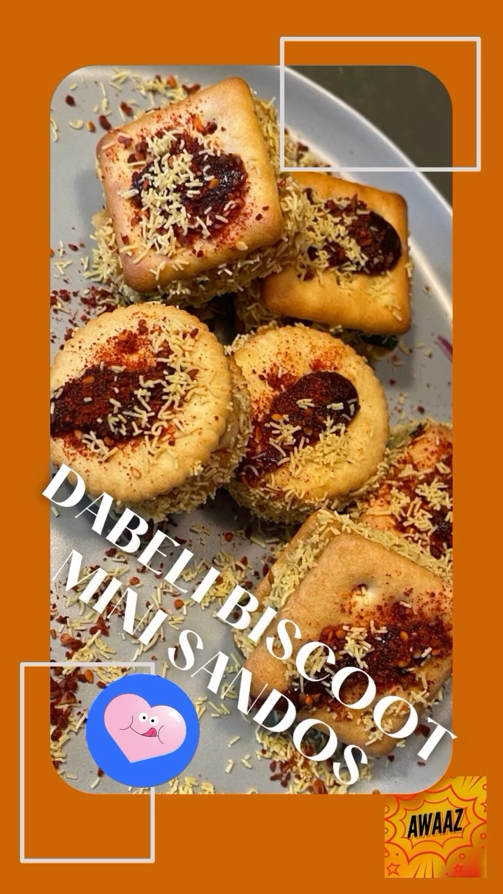 Move over, smash burgers — the real king just rolled in from Kutch. 👑
Take a gander at our Dabeli Biscoot Mini Sandos: buttery biscoots (aka biscuits) encasing a spiced, smashed potato filling bursting with tangy chutneys, crunchy peanuts and fiery masala magic. 🌶🥔
Spicy. Tangy. Totally dabelicious.
Born on the streets of Gujarat. Reimagined by AWAAZ in a bite-sized flavor explosion. 💥
👇 Tell us — would you smash or pass?
#allhailtheking #DabeliSando #Smashdontpass #BiscootBangers #KutchToCalifornia #Gujjusnakes #Dabelicious #StreetFoodRoyalty #TasteOfIndia #IndianStreetEats #whimsicalindianfood #awaazcancook