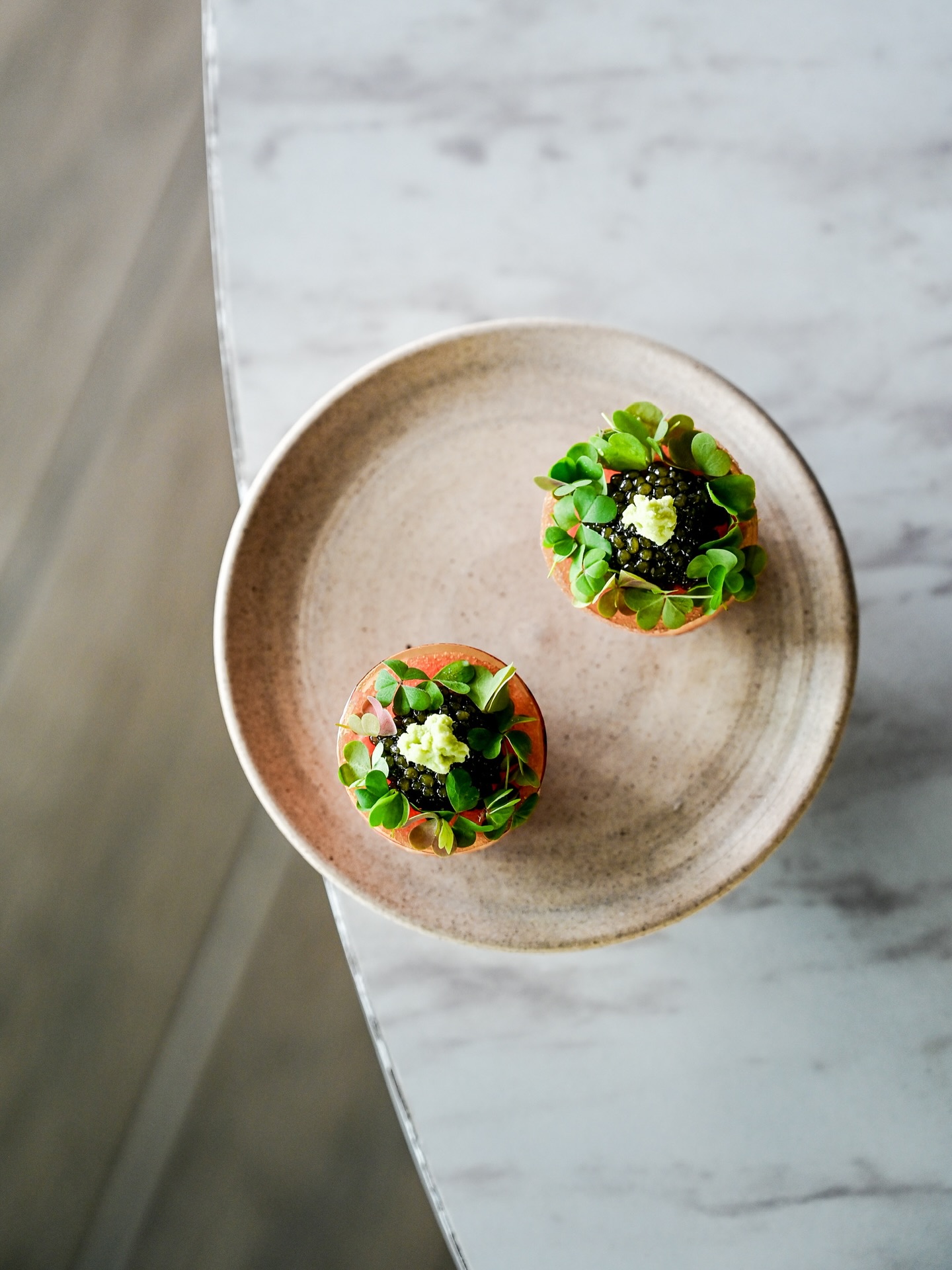 By the sea, pure bliss — Chutoro, Oscietra caviar, warm blini.
#ByTheSea #BluefinTuna #Chutoro #OscietraCaviar #Blini #FineDining #PhuketEats #LaromeByTheSea #OceanDelight #Gastronomy