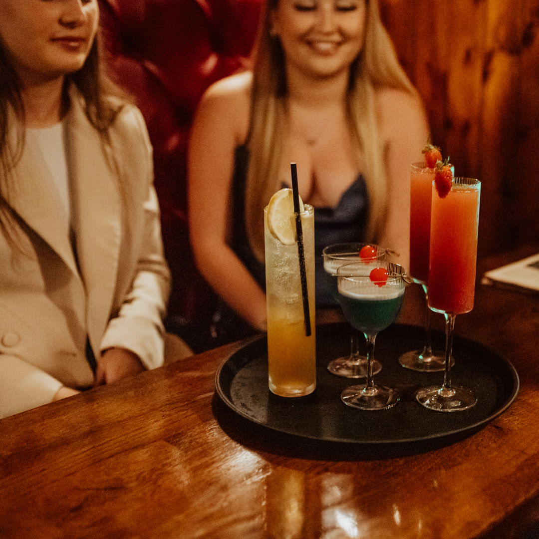 Reasons to hire Capone's #1067
You and your like minded chums, love nothing more than staring at well made drinks on simple trays. Your thinking being, that you can appreciate the drinks for what they are, without getting squiffy.
Well, luckily for you, we have drinks and trays in abundance, and should temptation become too much, and you end up drinking one (a drink, not a tray), we'll just bring you another. 😇
Whatever you want to hire it for, get it booked 👉 www.capones-speakeasy.co.uk