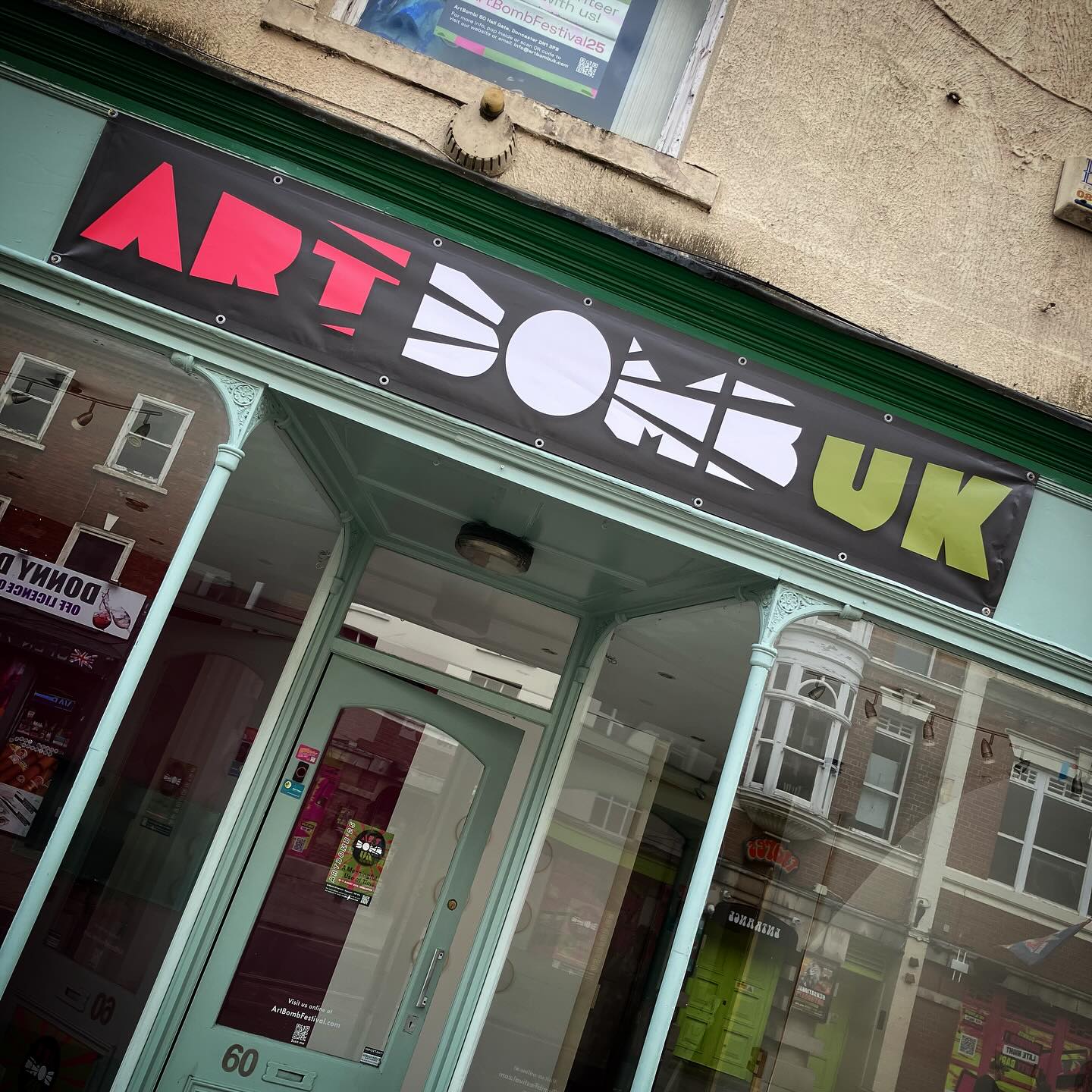 Banner is up ready for #artbomb25 @artbombuk #adobeillustrator