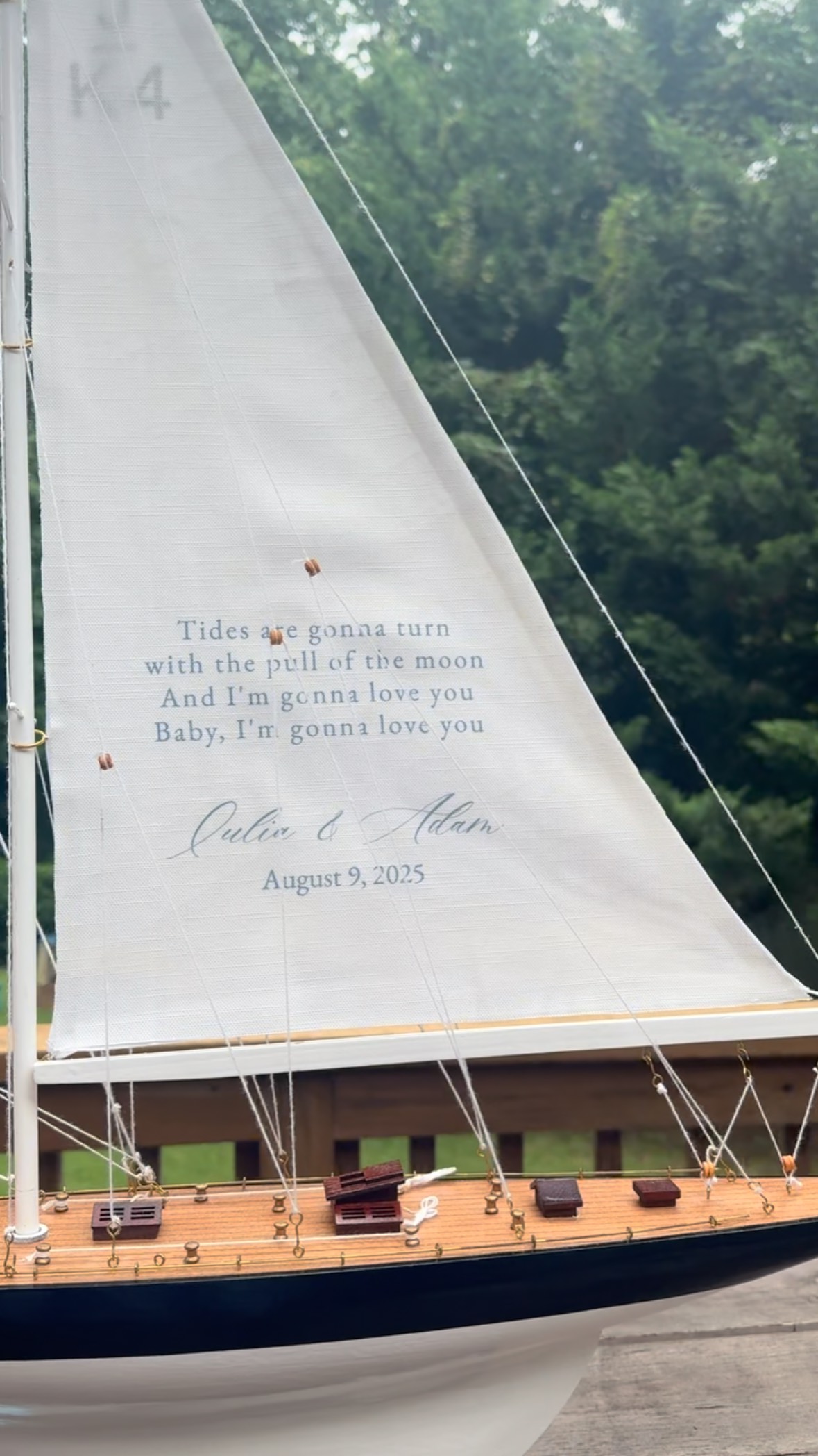 Year 3 of sailboat signage- it’s only fitting when you live in the sailing capital ⛵️🌊
Designing event details with non-traditional materials might just be my favorite rabbit hole to fall into. ✨ There’s something so magical about the trial and error, the sketches that turn into prototypes, and the quiet moments of testing out ideas that feel a little outside the box. The process feels like play, and the results always feel like art.
Ready to have us handle all of your design details? We are!
.
.
.
.
.
.
.
#EventSignage #WeddingSignage #CustomSignage #UniqueWeddingDetails #WeddingStationeryDesign #LuxuryStationery #CustomStationery #CreativeWeddingDesign #AnnapolisWedding #AnnapolisBride #AnnapolisEvent #MarylandWedding #MarylandBride #MarylandEvents #ChesapeakeWedding #NauticalWedding#AnnapolisWedding #AnnapolisBride #AnnapolisEvent