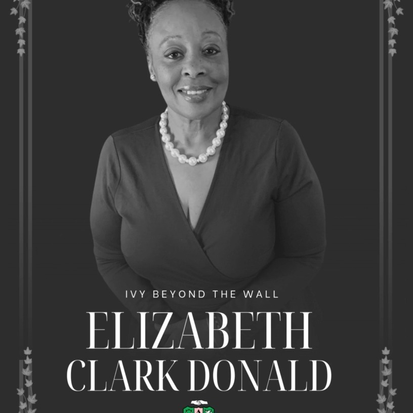 A TRIBUTE TO A LIFE OF SERVICE AND SISTERHOOD
It is with a heavy heart that the Psi Omega Chapter of Alpha Kappa Alpha Sorority, Incorporated® announces the passing of our beloved Soror, Elizabeth “Liz” Clark Donald, who became an Ivy Beyond the Wall on Friday, August 15th.
A steadfast leader in community service and a fierce advocate, Soror Donald leaves behind an indelible mark on our sisterhood and community. Initiated into the Psi Omega Chapter in the Fall of 1993, she was a cherished Silver Star Member whose life was a testament to the principles of our sorority. She walked in love, served with humility, and led with a heart grounded in faith.
While our hearts grieve her passing, we find comfort in God's promise and rejoice in knowing she now rests in His eternal presence. We honor her memory and the bond that even death cannot break. Soror Donald’s legacy of sisterly commitment will forever live on in our hearts and in the Psi Omega Chapter she so dearly loved.
We extend our deepest condolences to her husband, Grady, her sons, Chris and Kyle, and their extended family.
Details regarding her Ivy Beyond the Wall ceremony and Homegoing Service will be shared by her family shortly.