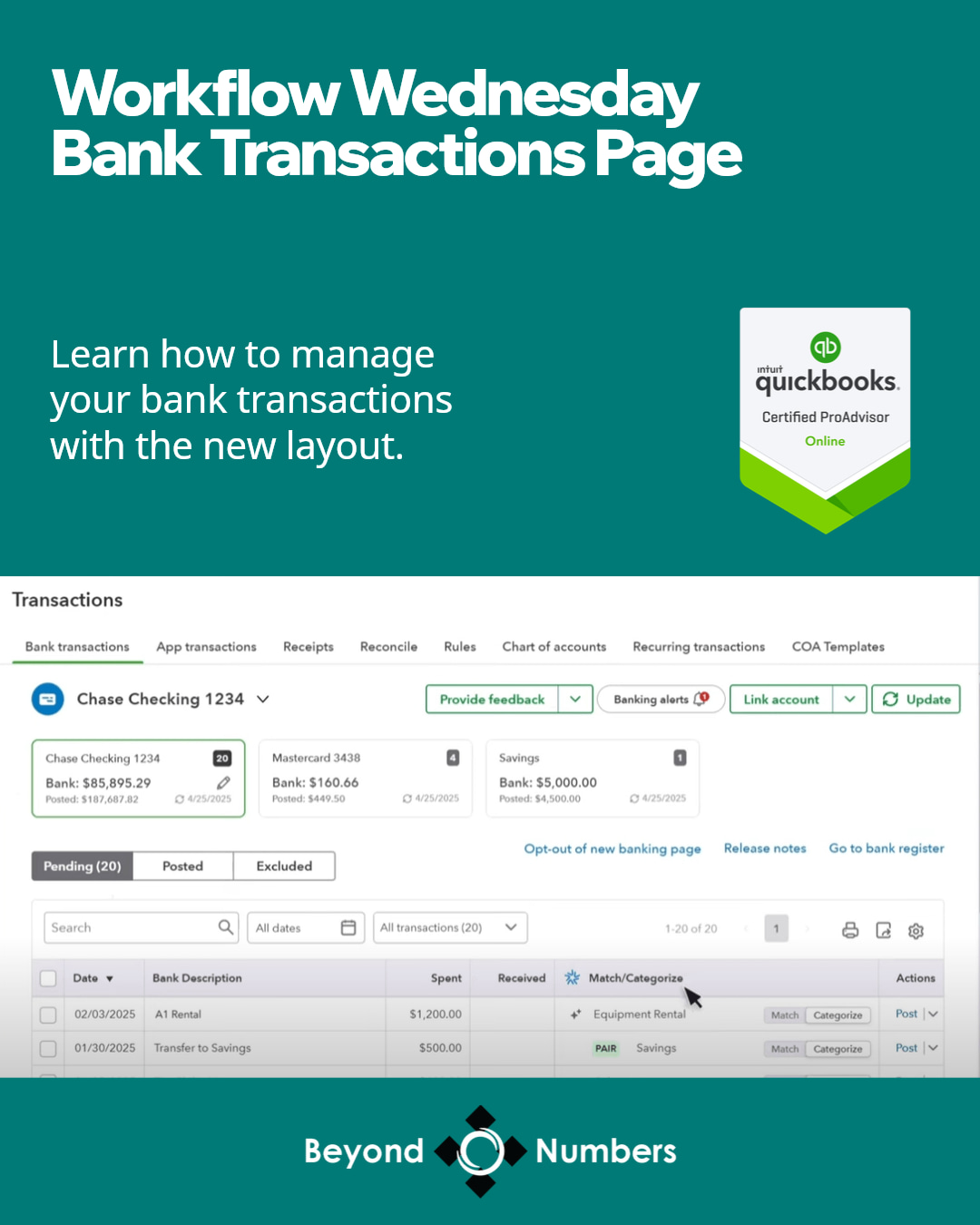 Tired of the same old financial routine? QuickBooks Online’s new interface offers enhanced usability and efficiency. Navigate smarter and simplify your bookkeeping. Every minute saved is a minute earned. #QuickBooksOnline #SmartBookkeeping #BusinessFinance #TimeEfficiency #UpgradeYourRoutine