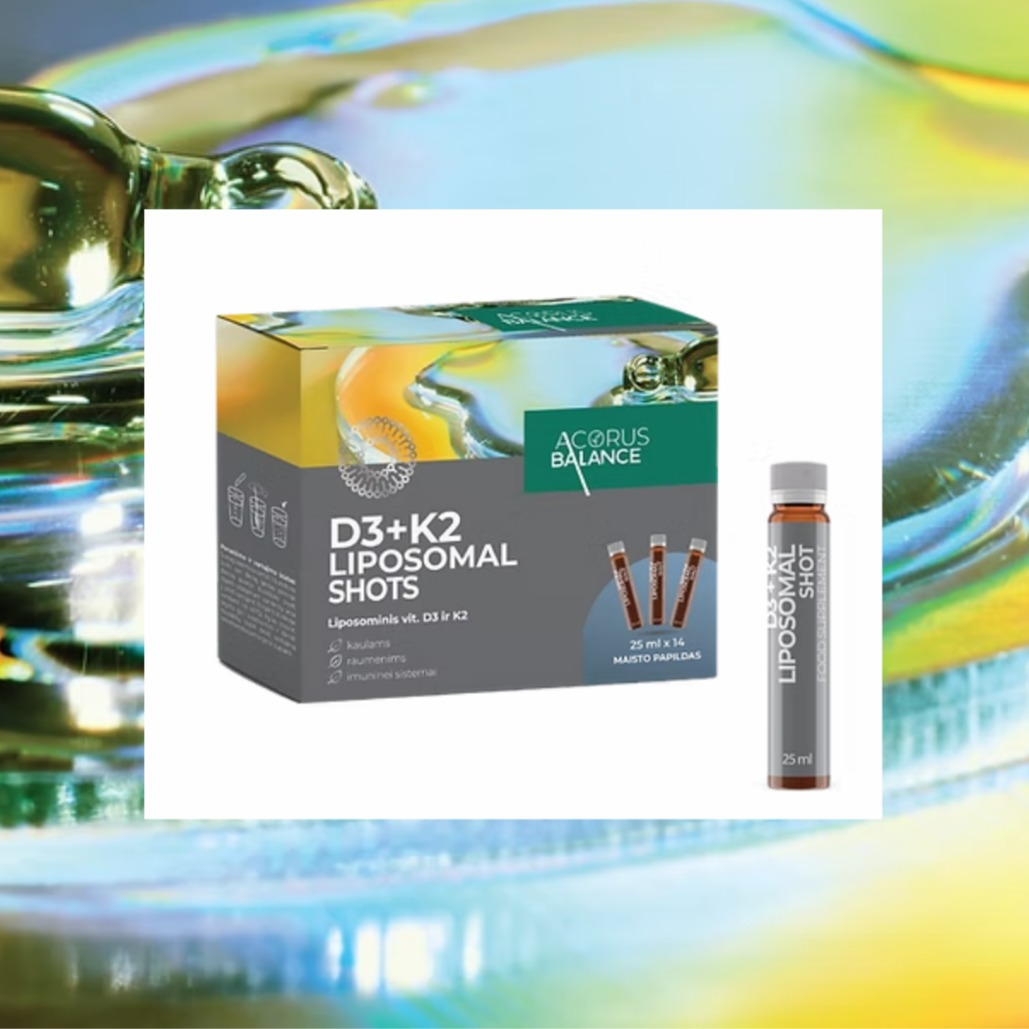 🟡D3 + K2 LIPOSOMAL SHOTS, 14 шт.🟡
Витамин D3 + K2 в липосомальной форме – идеальное сочетание для крепких костей и иммунитета.
*Витамин K способствует нормальному свертыванию крови и помогает поддерживать здоровье костей.
*Витамин D может помочь поддерживать нормальную работу мышц и костей, нормальную работу иммунной системы, обмен кальция и фосфора, а также необходим для процесса деления клеток.
😕Низкий уровень витамина D часто связан с более частыми заболеваниями и недостатком энергии.
Анализы, проведенные в Латвии, показывают особенно критические данные – только 11% населения имеют оптимальный уровень витамина D, в то время как у 89% этот показатель можно охарактеризовать как недостаточный или низкий. Его недостаток в организме может ухудшить психоэмоциональное состояние, вызвать усталость, слабость, нарушения сна и апатию.
Витамин D важен не только для здоровья костей, но и для гормонального здоровья, влияет на работу кожи, щитовидной железы, половых гормонов и других эндокринных желез.
💥Одним шотом в день ты заботишься о себе.
Идеально для тех, кто не любит таблетки или капсулы!
Проконсультируйтесь с врачом или фармацевтом, особенно если вы принимаете другие препараты или имеете хронические проблемы со здоровьем.
⚠️ Пищевая добавка не заменяет полноценное и сбалансированное питание. Не превышайте рекомендуемую суточную дозу.
