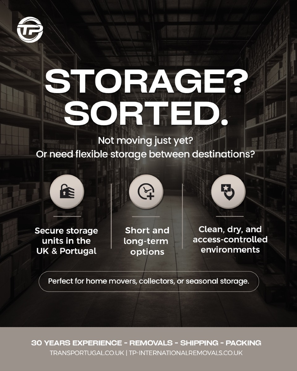 We’ve got everything covered! 📦
Whether you need help packing, transporting, or safely storing your belongings, we ensure a hassle-free experience from start to finish. With our secure storage solutions, your items are in good hands. Let us handle the heavy lifting while you focus on settling in!
⭐ 30 DAYS FREE STORAGE! - Get in touch to find out more.
Reach out to our team via phone or email with your specific requirements, and we'll be happy to assist!
🇬🇧 LONDON OFFICE
22-24 Homecroft Rd, London, N22 5EL, United Kingdom
0208 807 6677
🇵🇹 PORTUGAL OFFICE
Inter Luis
Estrada Nacional 10
Centro Empresario Sado Internacional
Armazem D21, 2910-835 Setúbal
00 351 265 708 240
info@tp-internationalremovals.co.uk
#relocationservices #movingcompany #shipwithus #movers #packingpros #transportation #movingday #shippingworldwide #relocationexperts #shipments #tpinternationalremovals #transportugal #shippingandhandling #movingtotheuk #packingandshipping #movingtoportugal #movewithus #easyshipping #movingsolutions #shippingmadeeasy #securepacking #movingtospain #storagesolutions #removalstoportugal #relocationready #movinghome #newoffice #fineart #vehicletransportation