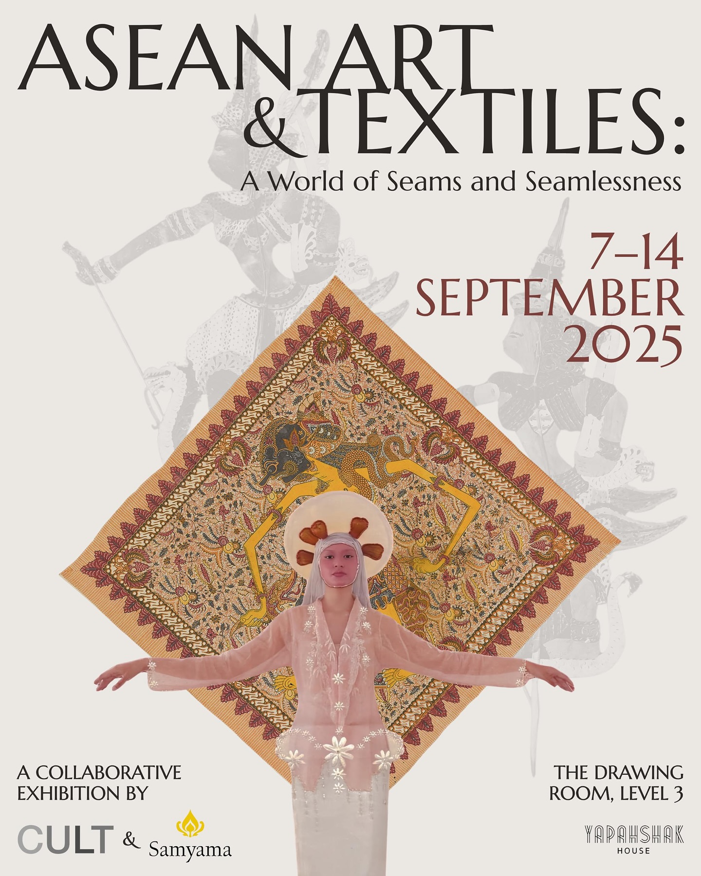 Showing some textile works from my residency time in Indonesia in 2019, come come. @cult_gallery
In collaboration with @samyama.by.johnang , ๐ผ๐๐๐ผ๐ ๐ผ๐ง๐ฉ ๐๐ฃ๐ ๐๐๐ญ๐ฉ๐๐ก๐๐จ: ๐ผ ๐๐ค๐ง๐ก๐ ๐ค๐ ๐๐๐๐ข๐จ ๐๐ฃ๐ ๐๐๐๐ข๐ก๐๐จ๐จ๐ฃ๐๐จ๐จ traces the shared cultural threads of ASEAN nations through contemporary artistic expressions and historical textiles. Contemporary works curated by @cult_gallery are placed in dialogue with antique and vintage textiles and objects from the collection of @samyama.by.johnang , set in the charming space of @yapahshakhouse
Anchoring this yearโs ASEAN Summit in Kuala Lumpur, the exhibition highlights regional continuities and tensions through material histories and artistic practices.
The poster features artwork by @dhanilliani presented by Cult, alongside a Kelantanese silk screen by Mohamed Yusof from the Samyama collection.