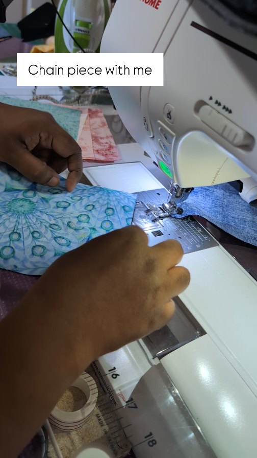 I always find chain piecing super calming and therapeutic - my version of mindfulness 🫶🏾 almost has a mesmerising quality about it as a time-lapse 🙃 Today was a public holiday here in Brisbane, because Queensland's biggest show the Ekka is currently on right now. We went yesterday so we had some downtime today, and my husband very graciously looked after the girls all day so I got lots of solid chunks of time to spend at the machine. Yay!
If you haven't heard of chain piecing before, chain piecing is when you sew multiple things as a batch, in one go without breaking the thread. Usually works great if you have to sew a lot of the same thing (like lots of HSTs, or four patch etc.) Just make sure you have all your fabric cuts labelled and ready to go! It has been my go-to for whenever I am feeling a bit anxious. I put on some TV or music and keep at it. I always try to push through as much as possible before I need to break to do some pressing and trimming.
I've been working away at this rainbow 🌈 quilt for a little while now and it's coming together quite nicely. I can already tell it's going to have such a powerful visual impact 🤩
.
.
.
#cecesquiltsandthings #youngandmillennialquilters #quiltingmama #quiltingvideos #chainpiecing #rainbowquilt #rainbowcolours