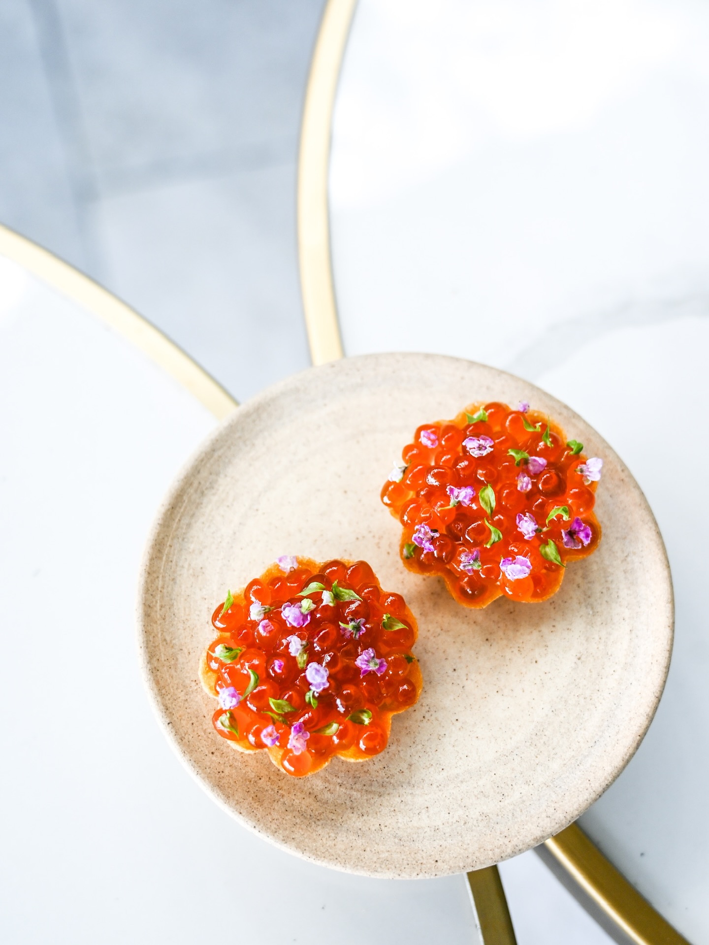 Delicate Brown Crab Tart crowned with glistening Ikura — a symphony of ocean flavors, crafted to perfection at L’Arôme by the Sea 🌊
#LaromeByTheSea #BrownCrabTart #Ikura #FineDining #PhuketEats #MichelinGuide #FrenchCuisine #OceanInspired #SeafoodLovers #Gastronomy #PhuketDining #FoodArt #CulinaryJourney