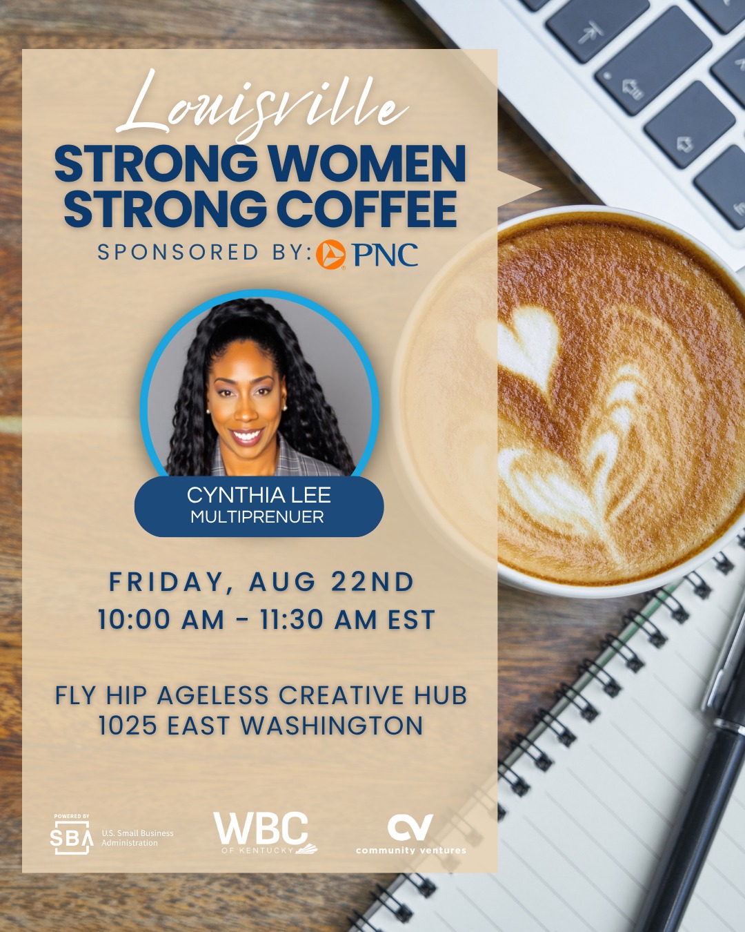 ☕ Strong Women, Strong Coffee – Louisville
🗓️ August 22, 2025 | 📍 Fly Hip Ageless Creative Hub | ⏰ 10AM
We’re honored to welcome the powerhouse that is Cynthia Lee as our next featured speaker for Strong Women, Strong Coffee in Louisville!
Cynthia is a seasoned sales strategist, entrepreneur, and Director of Community Engagement for Amplify Startups. With a background in award-winning healthcare sales and an impressive record of securing corporate sponsorships, she knows how to turn passion into profit, and she's here to help you do the same.
Her talk, “Monetizing Your Business: Optimizing Sales for Growth,” will walk us through:
🔹 What sales really is—and why it’s the heartbeat of business growth
🔹 How developing sales skills can make or break your entrepreneurial journey
🔹 A step-by-step look at the full sales process
We’re so grateful to Cynthia for sharing her time and expertise with us. If you’ve ever felt unsure about how to sell yourself, your product, or your vision, this is for you.
Click here to RSVP: https://www.eventbrite.com/e/louisville-strong-women-strong-coffee-2025-tickets-1123728455059
Let’s gather, grow, and get clear on how to thrive in business together.
#StrongWomenStrongCoffee #CynthiaLee #LouisvilleKY #WomenInBusiness #SalesStrategy #EntrepreneurMindset #CommunityLeadership #CynLeeSales #AmplifyStartups #CoffeeWithPurpose