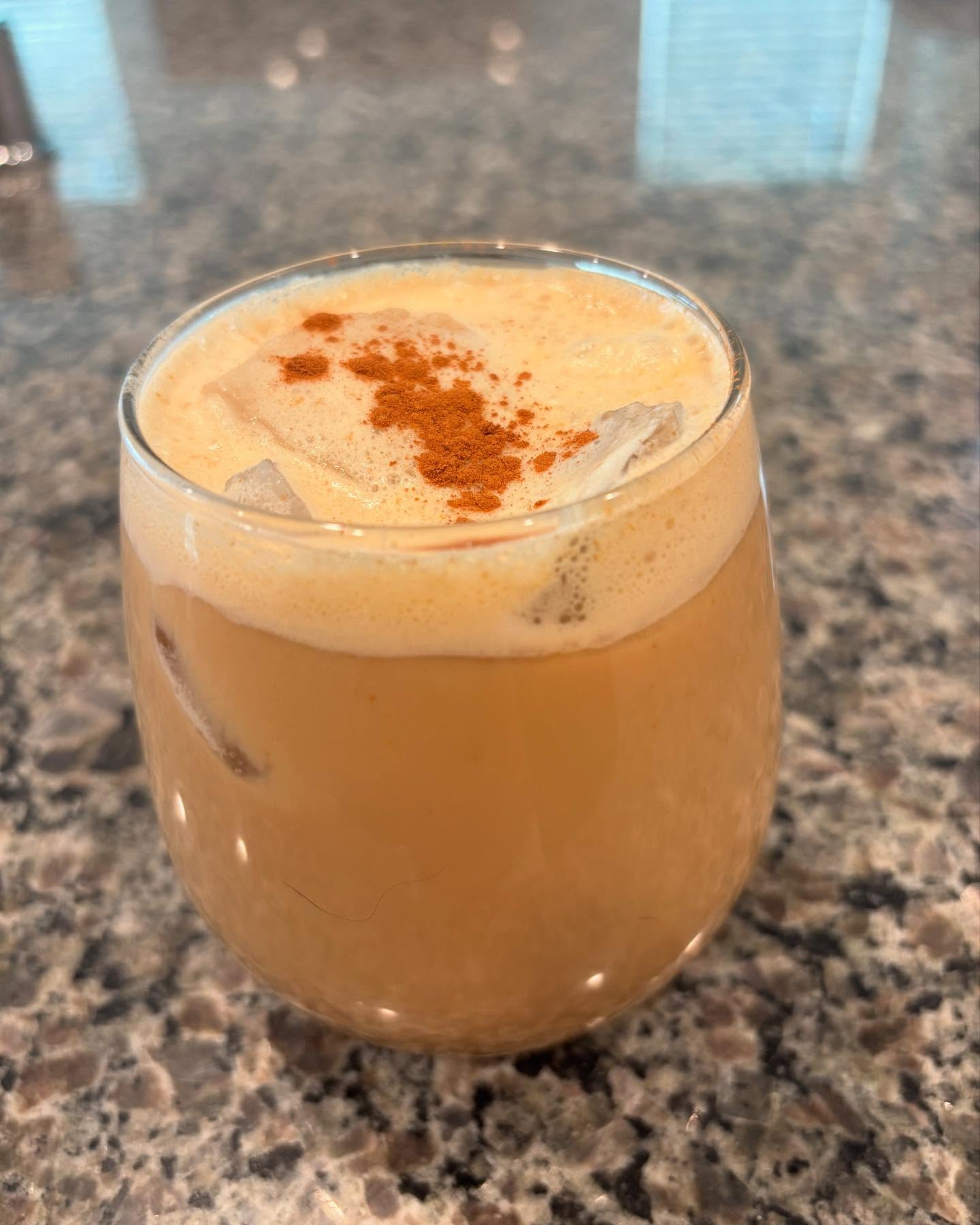 My daughter and I picked up coffee earlier this week and I got an iced golden milk latte. It was SO good! So, I decided to try and make it myself and I like it even more. I didn’t measure but added Tumeric, cinnamon, local honey, heavy cream, a pinch of pepper (for Tumeric absorption) , plus leftover decaf coffee from this morning. Used my trusty frother and tossed in some ice. It is a healthy alternative to the usual coffee drinks loaded with syrups and sugar.