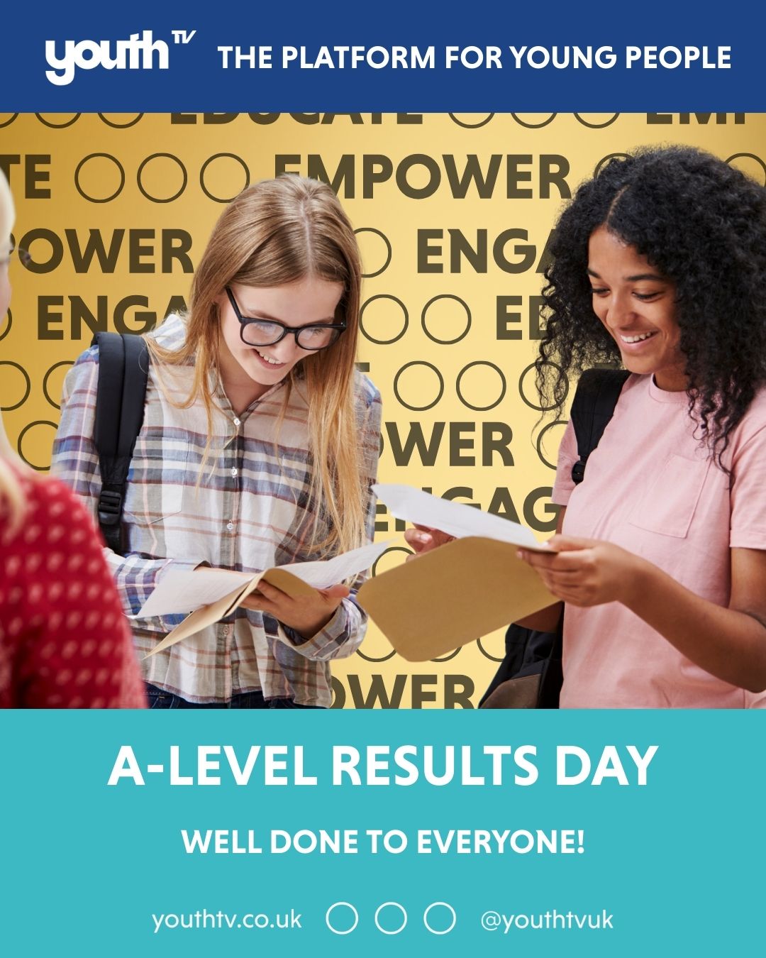 🎉📚 A-Level Results Day! 📚🎉
To all our amazing viewers – whatever your grades today, YOU are incredible! 🌟🙌
And to our team – wow. The results we’ve heard are truly inspiring, and we are so proud of what’s next for you all! 🚀💪
Here’s to new adventures, big dreams, and an exciting future ahead! 💫✨
💖 From all of us at YouthTV – we’re cheering you on every step of the way! 🥳🎓
#ALevelResultsDay #Proud #YouthTV #NextChapter #FutureStartsNow