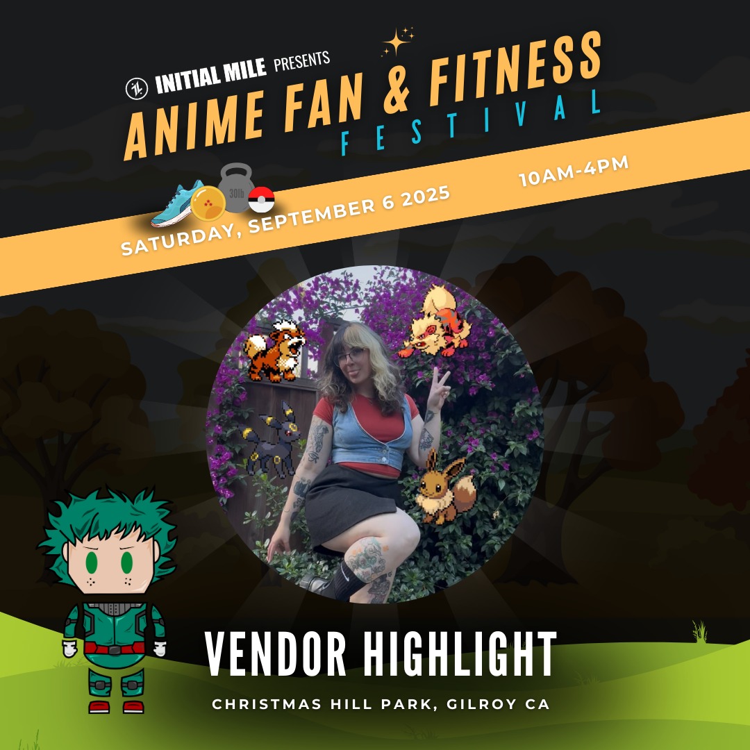 @legendani.pulls is a Pokemon collector and artist! Check out the booth at our inaugural Anime Fan and Fitness Festival to buy, sell or trade and check out some of the original art and collectibles! #animefanandfitnessfestival #initialmile #adaptevolveascend #animefest #animefans #theoriginal #theoriginalanimefitnessfest #anime #animelife #fitnessfest #fitnesslifestyle #fitlife #fitnessfest #bayareaevents #gilroy #artist #collector #pokemoncollector #pokemon #pokemonfan