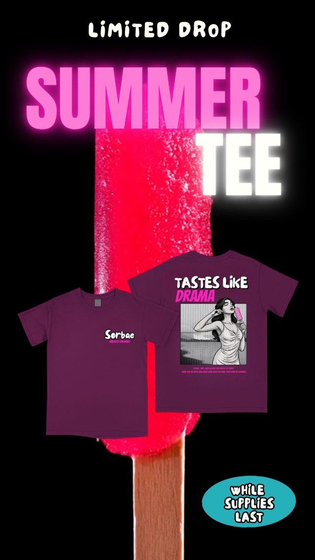 When your fit matches your attitude (and your drink)😉💃
Summer drop, limited run 🌺🍋
👕 $28👕
Available in store only
1353 Purchase St
New Bedford, MA
#sorbaenbma #sorbae #dramaqueen
#newbedfordma #dartmouthma #fairhavenma
#dripdrop #merch #hibiscuslemonade #hibiscuslover