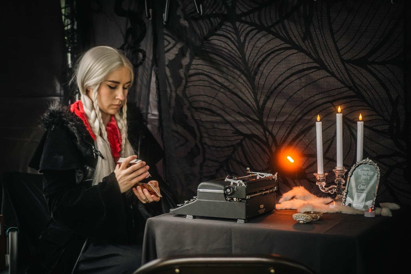 Fal Vendor Highlight
Ghosts of Earth
Meet Ghost Terrestrea, a captivating poet and artist whose enchanting work is inspired by the mysteries of the forest, memory, myth, and the otherworldly.
She weaves together themes of life, death, and magic to create Oracle Typewriter Poetry and art for mystical beings everywhere. ✨
#Poetry #ArtisticExpression #MysticalArt #NatureInspired #CreativeSoul #EnchantedCreativity #MythicStories #SpiritualArtistry