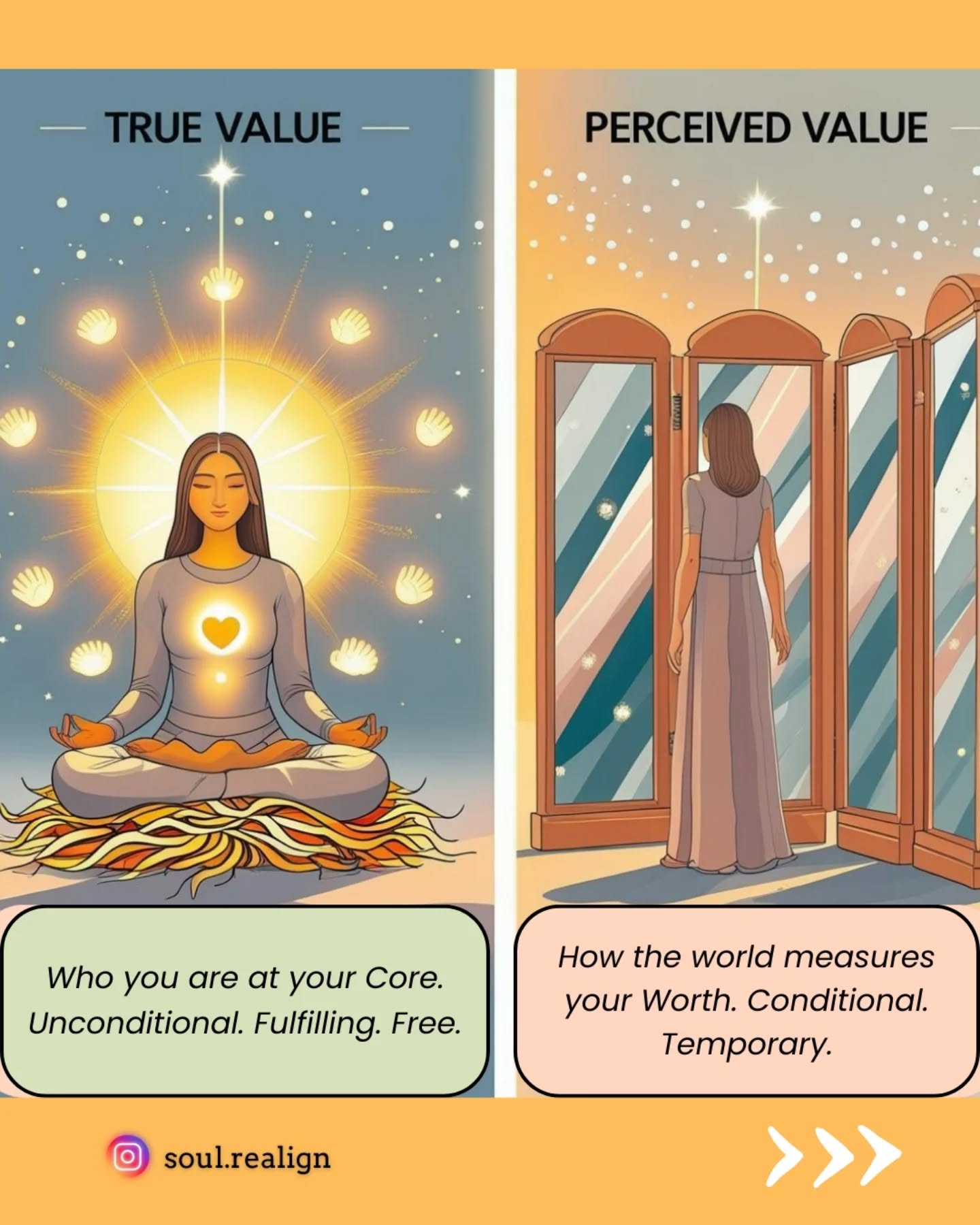 Sometimes we don’t even realize we’re stuck… because the trap feels so familiar, it begins to look like safety, comfort, even ‘normal.’
🌸 But pause here for a moment -
Is what you’re holding onto truly you, or what you thought you ‘should’ be?
Awareness is the first key.
The moment you see it, the way forward opens - naturally! 💌
Each of these reflections come from years of client sessions - each revealing the subtle, often invisible traps we get caught in, believing our worth is conditional. And the root cause - or what really keeps someone stuck - is truly unique to them, usually tied to past events or experiences that left a deep block or limiting pattern.
Working with an inner-work facilitator or therapist can help you navigate these often hidden layers with compassion, and gently return to your most truest nature. 🌿
The freedom that dawns when someone finally feels light after years, decades, or even lifetimes of being stuck… is profound. This lightness, expansion, and inner freedom is what inspires me to bring this work to many more who are ready to be free. 💫
✨ DM to book your 1:1 session and return to the most fulfilling version of yourself. ♥️
#soulrealign #soul #mentalhealth #emotions #value #worthiness #abundance #sravanthikovur #joy #abundanceblocks #soulwork #innertransformation #innertransformationcoach #soulawakening #spiritualtiktok