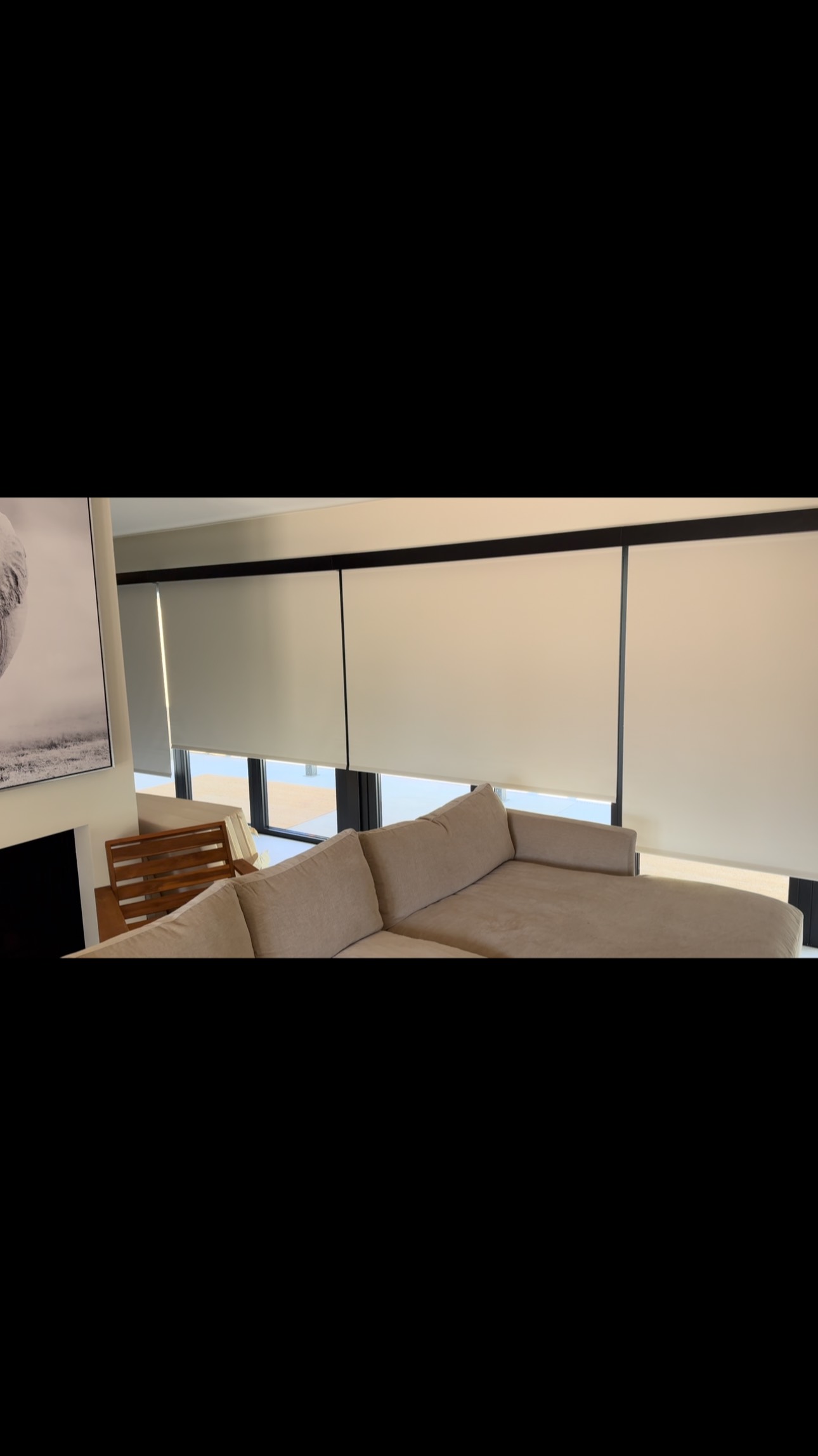 Room darkening motorized roller shades for TV daytime watching!! Rechargeable motors! Never buy batteries again! Social media
.
.
.
.
.
#rollshades #palmsprigsblinds #hunterdouglas #somfy #blackouts #laquintablinds #ranchomirage #indianwells #palmdesert #cathedralcity
#palmsprings #rollershades #windowtreatmentpalmsprings #shutters #plantationshutters #motorizedrollershades #electricrollershades #automatedrollershades #smarthome
