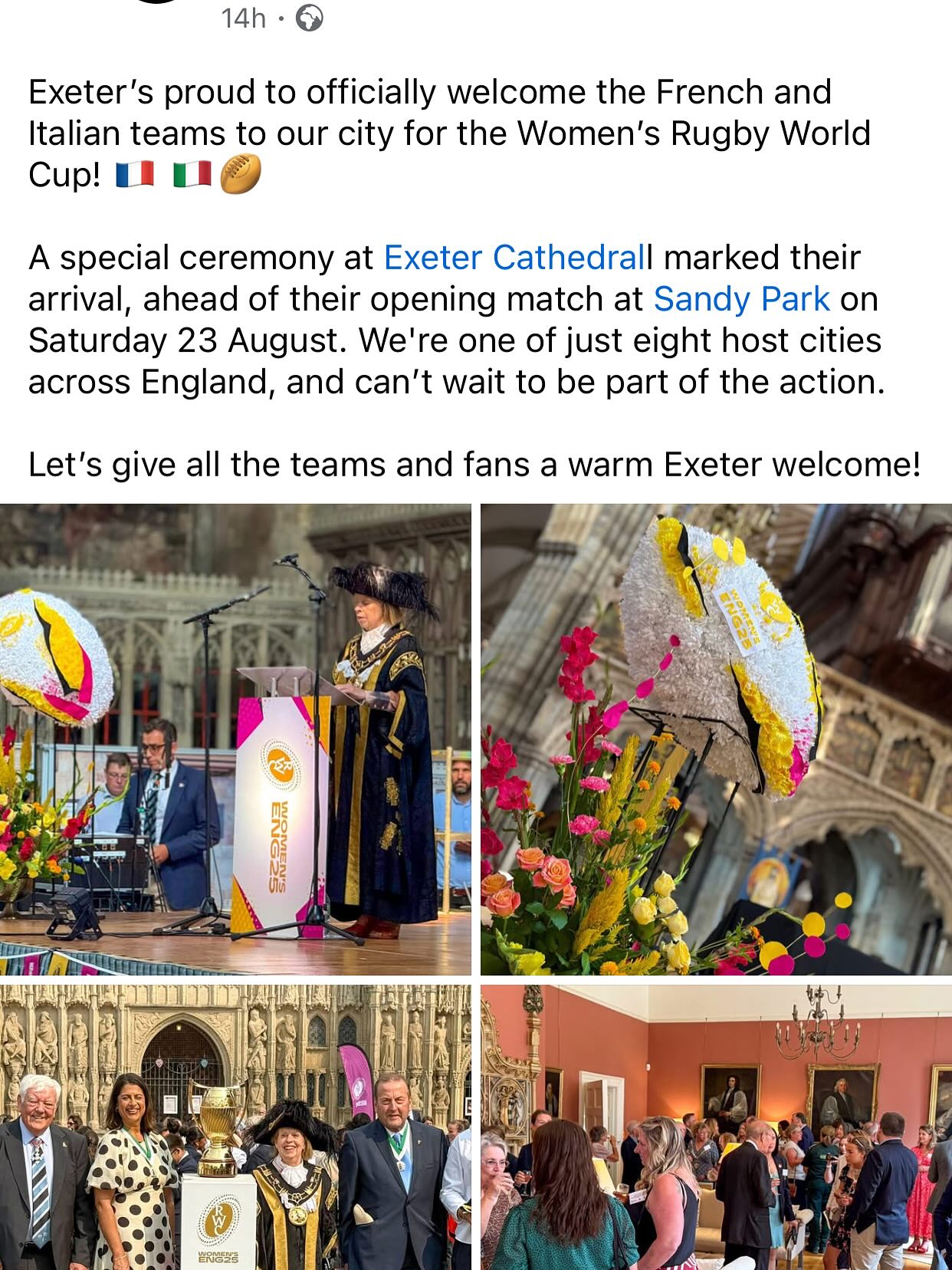 As a French & Belgian team, we thought it was super cool to cook the ubiquous British Afternoon tea for the French and Italian rugby players, @exetercouncil at @exetercathedral !! Here’s to the fantastic women making rugby accessible to all girls out there #womeninspiringwomen #rugbyworldcup #womensrugbyworldcup #exeter #womenempowerment #womeninsports #rugby2025
#sustainablecatering #privatecatering #privatecateringsouthwest #organicfood #localfoods #madefromscratch #privatechef