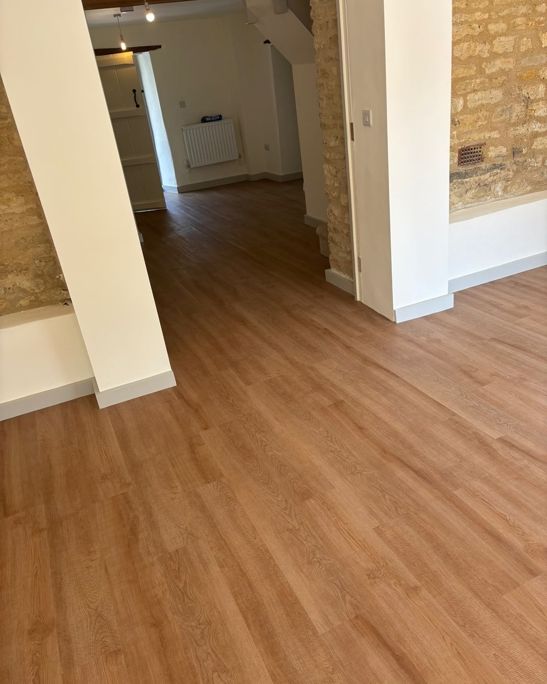We've just finished this ground floor project using @bramptonchase 'Woodlands Stowe' LVT for one of our development builder partners at Yardley Gobian...
The colour accentuates both the painted decor as well as the exposed beams to the entrance hallway that not only beautifies the property but adds an element of quality & design..
Please do get in touch if you need or would like similar..
#lvt #lvtflooring #woodeffect #flooringdesign #flooringinstallation #flooringinspiration