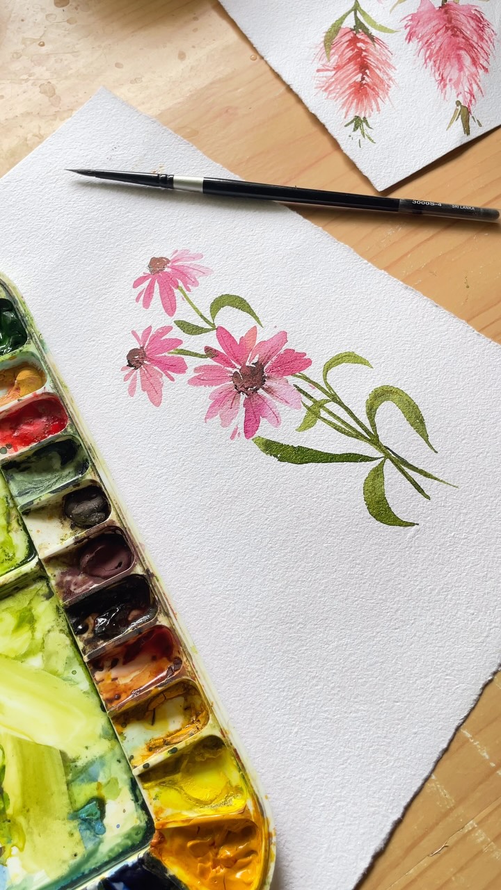 Painting these tiny blooms is all about the perfect balance between control and letting go — and once you get it, the magic just happens on paper. ✨
✨ Bangalore friends! Join My in-person workshop on 6th & 7th September — don’t miss this chance to learn live with me!
Would you like to learn this style and create your own gorgeous mini florals?
Comment or DM “flowers” and I’ll send you all the details of my upcoming offline & online classes.
#watercolorflower #floralpainting #easyflower #bangalore #bangaloreworkshops #painting #bangalorelife #bangaloreartists #paintingtutorial