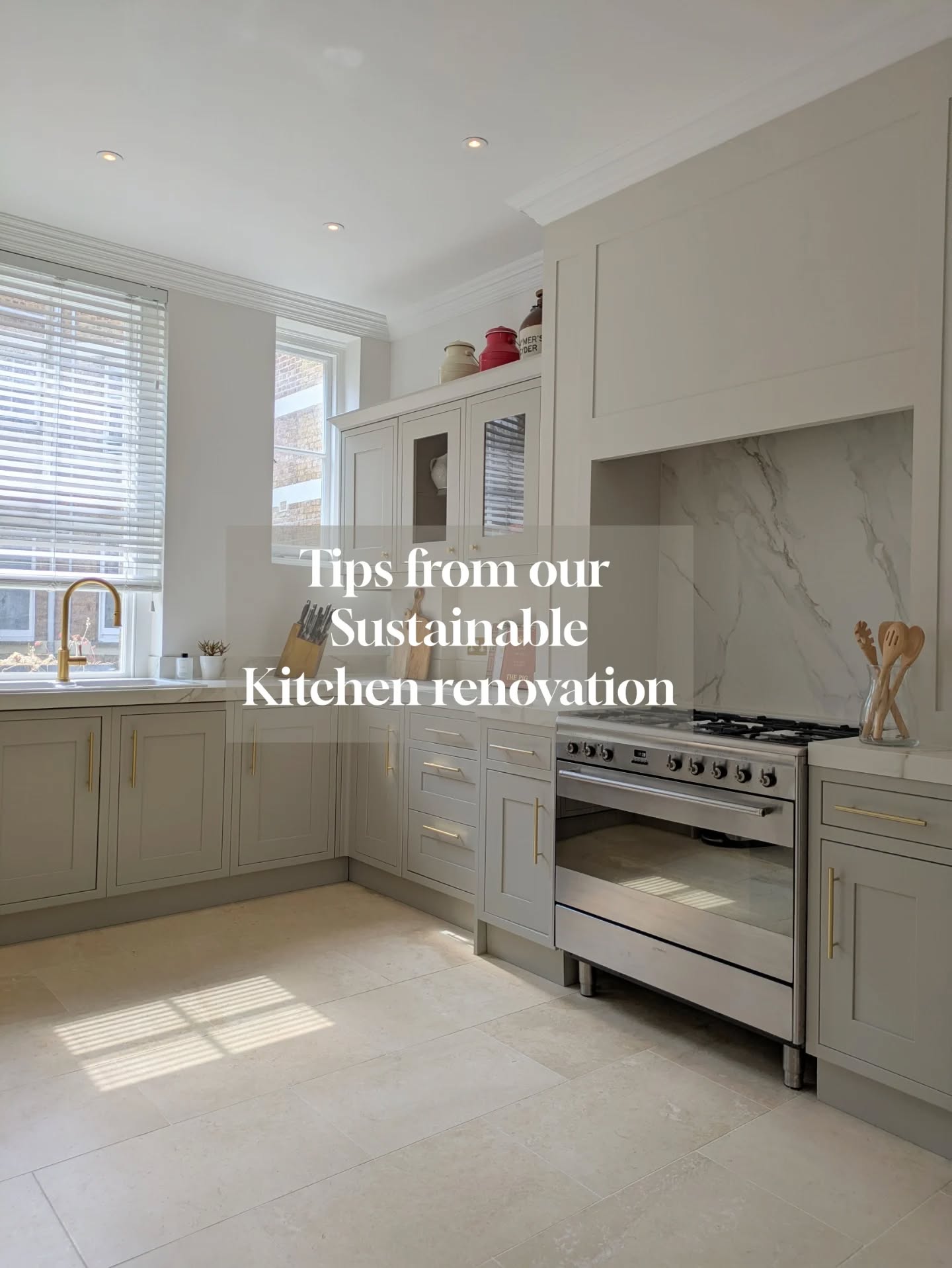 Sustainable Kitchen tips! 🌿
This kitchen got a glow-up!💫 — from lighting and cabinets to floors and finishes.
Swipe through to see all the gorgeous details! ➡️
We installed statement ribbed glass pendants above the island — an elegant touch that adds texture and warmth from above. The original cabinet doors were lovingly refurbished and elevated with sleek gold handles for a clean, timeless look.
A new marble-look stone countertop brought instant sophistication to the space — light, durable, and effortlessly chic. We restored the natural stone floor tiles to their original beauty — grounding the space with subtle texture and warmth.
Curated accessories bring personality and charm: vintage ceramics, chopping boards, and a splash of colour with chic cook books. From the fixtures to the finishes, every detail was chosen to create a calming, luxurious kitchen that feels as good as it looks.
@corstonarchitecturaldetail
@plankhardware
@cosentinocitylondon
@athenastonecare
@toast
💬 Tell us your favourite feature below!
📌 Save this for your next kitchen project.
#InteriorTransformation #ModernClassic #BeforeAndAfter