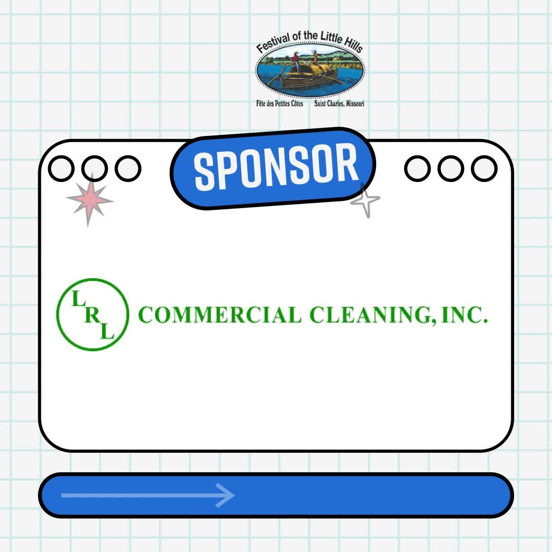 Thank you, LRL Commercial Cleaning, for your continued support of the Festival of the Little Hills. We’re grateful for your partnership year after year! https://bit.ly/4m6xYk9
August 15-17, 2025
www.festivalofthelittlehills.com
#festivalofthelittlehills #stcharles #missouri, #crafts #food #artfestival #craftfestival