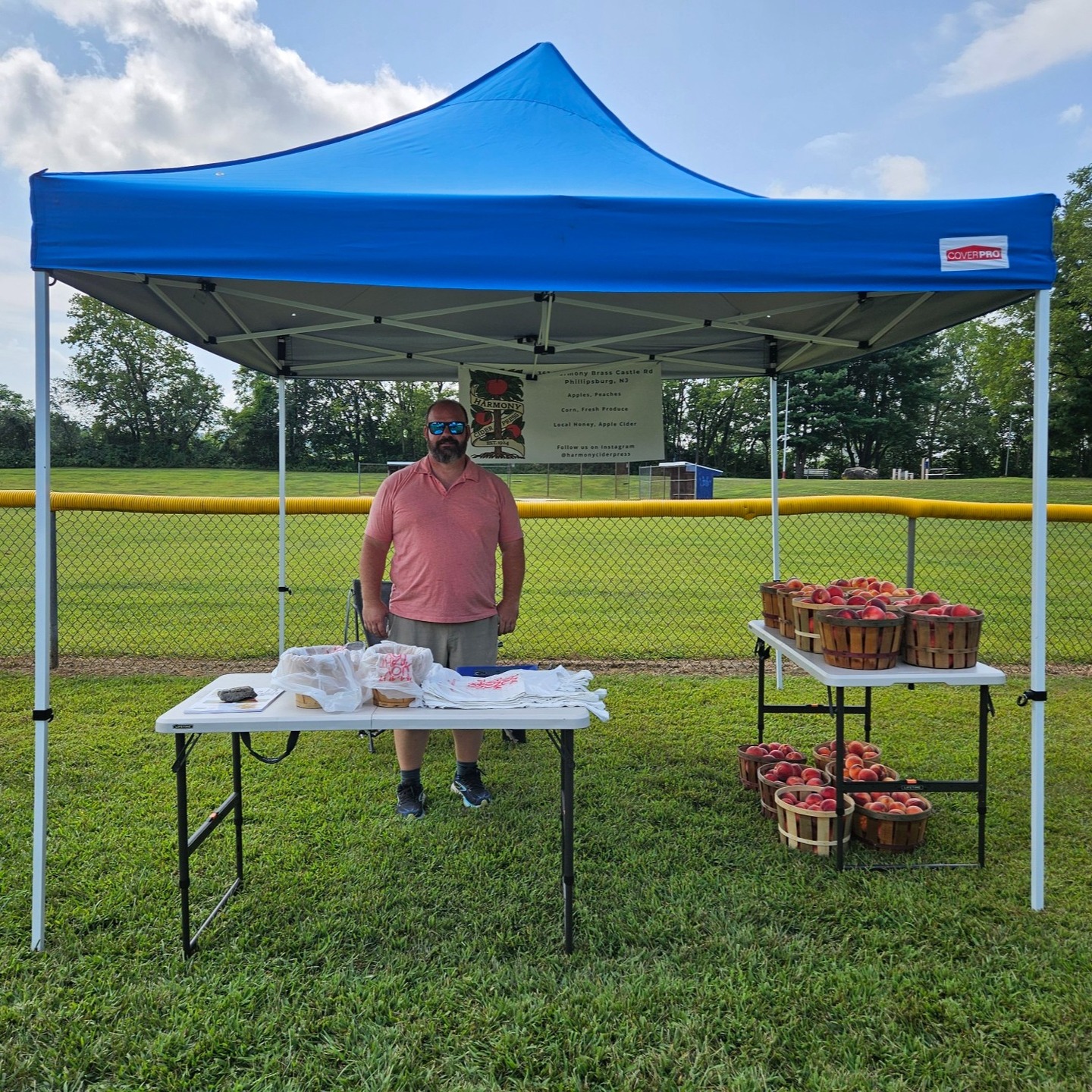 Harmony Township Community Day - it's beautiful out! Come see us this afternoon! 🍑