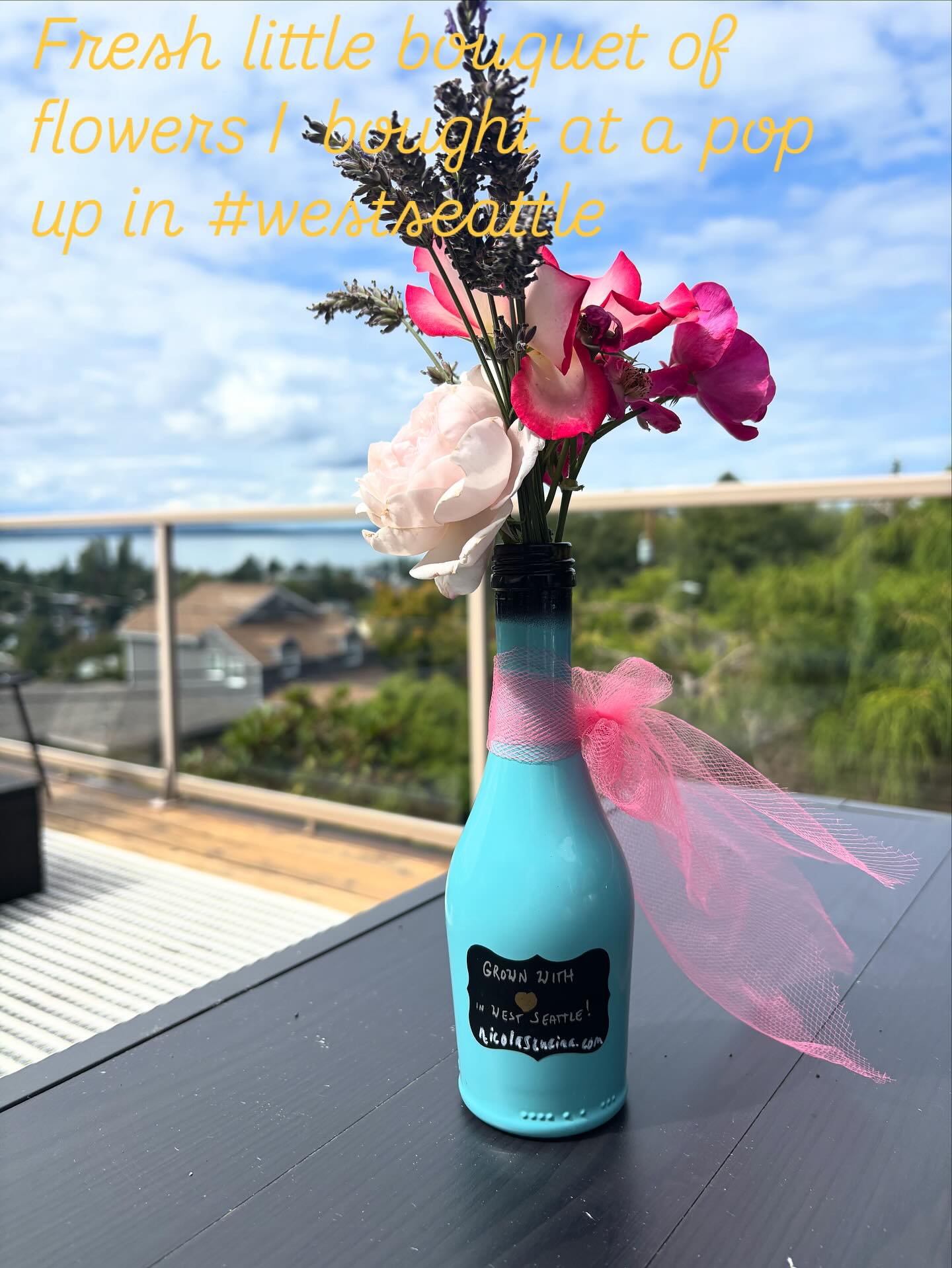Grown with ♥️ in West Seattle. Drove by a house in North Admiral where she had lots of beautiful cut flowers and I had to stop! Needed one at my listing