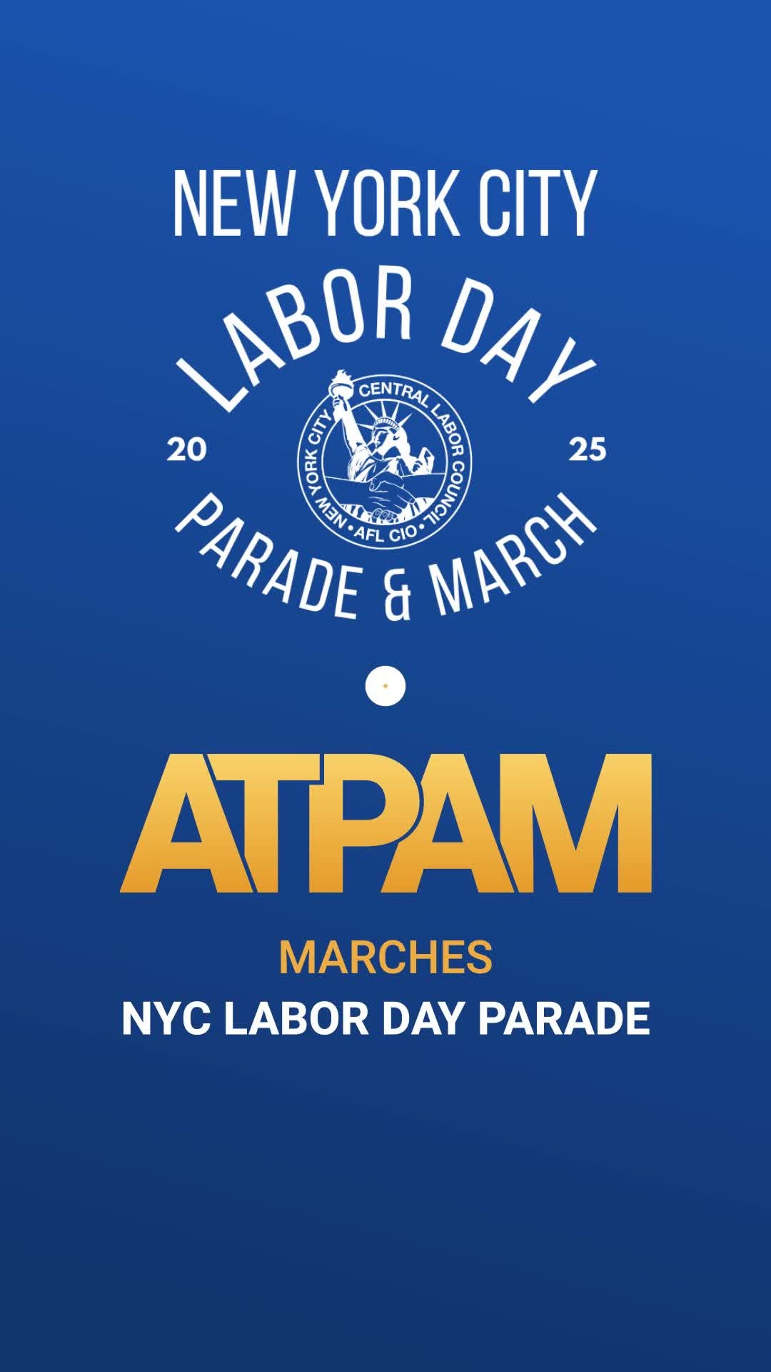 It’s almost that time again. The NYC Labor Day Parade is approaching, and ATPAM is stepping out with our @IATSE siblings to showcase our strength and the power in unity, this year’s powerful theme! 💪
🗓️ Date: Saturday, September 6
🕘 Time to meet: Between 9:30 - 9:45 AM
📍 General location: East 44th Street (between Madison & Fifth, closer to Madison)
Join us as we march together in solidarity! Sign up at the link in bio 💛
#ATPAMproud #UnionStrong #LaborDayParade #IATSE #PowerInUnity