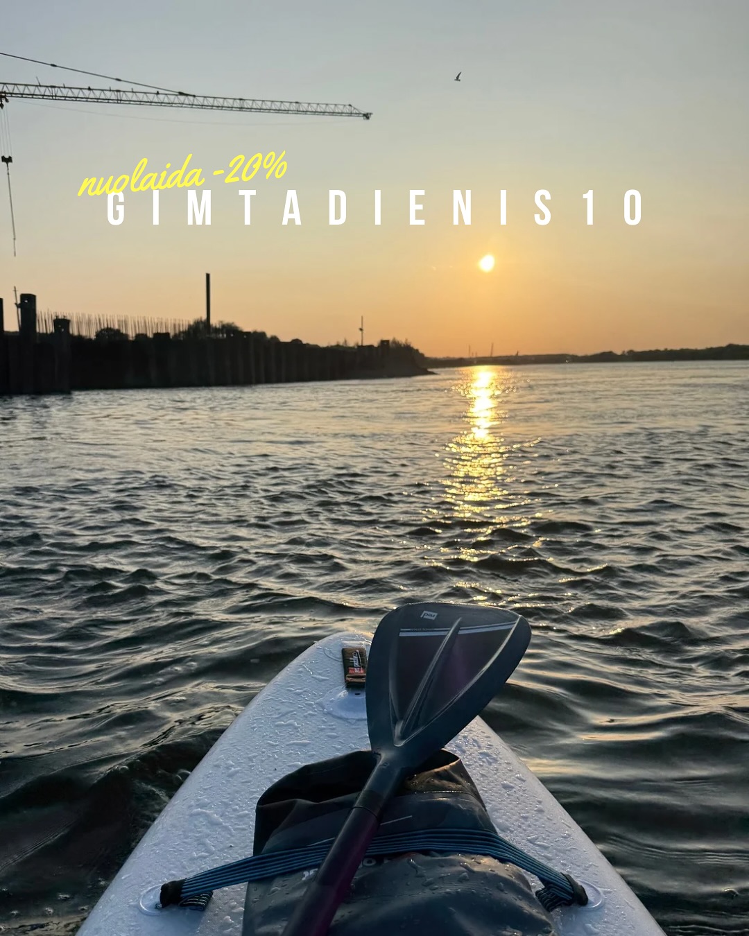 10 METŲ! Šiemet goSUP jau pučia žvakutes ant pirmojo, tikro, jubiliejaus torto.
Šiemet švenčiam 10 metų patirčių - ne tik sukurtų Jums, bet ir tų, kurias Jūs sukūrėt mums, kaip kompanijai. Patirčių, skatinusių tobulėti, užaugti iš nuomos kompanijos iki pasauliniu mastu akredituotos mokyklos. Patirčių, kurios motyvuoja veikti, kurti, ieškoti, atrasti ir tuomet - dalintis su Jumis.
Švenčiam 10 metų nebesuskaičiuojamų pamokų, ežerais, upėmis, jūromis ir net vandenynais išplaukiotų kilometrų.
Žinot, ką geriausiai iš tų 10 metų atsimenam? Ne gamtos vaizdus, ne irklentes, o JŪSŲ ŠYPSENAS po kiekvieno plaukimo!
Kad jų būtų dar daugiau, net ir tokią niūresnę vasarą, kaip ši - dovanojam -20% nuolaidos kodą visoms goSUP veikloms Vilniuje, Trakuose ir Kaune (išskyrus vaikų pamokoms).
Nuolaidos kodas: GIMTADIENIS10 - jį įrašykite pirkdami bilietus.
Susitinkam švęsti ant vandens!