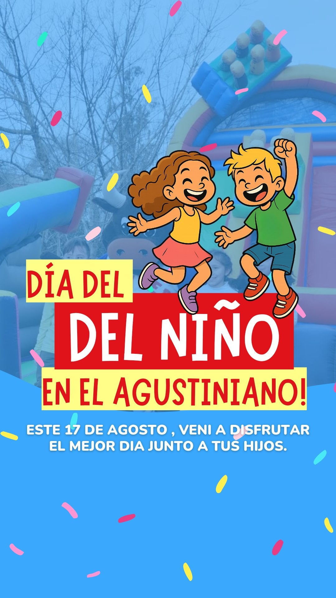 🎉 ¡Se viene un EVENTAZO por el DÍA DEL NIÑO! 🎈
Este domingo 17 de agosto te esperamos en El Agustiniano (San Andrés) con una experiencia única para chicos y chicas de todas las edades 👧🧒
📍 Dirección: Oscar Salguero 2726, San Andrés – San Martín
🎟️ Cupos limitados – Reservá desde el link en nuestra bio
📲 ¡No te quedes afuera! Vení a vivir un día inolvidable con tus hijos
#deliveryfun #diadelniño #diadelasinfancias #eventofamiliar #elagustiniano #diversionenfamilia #familia #inflbles