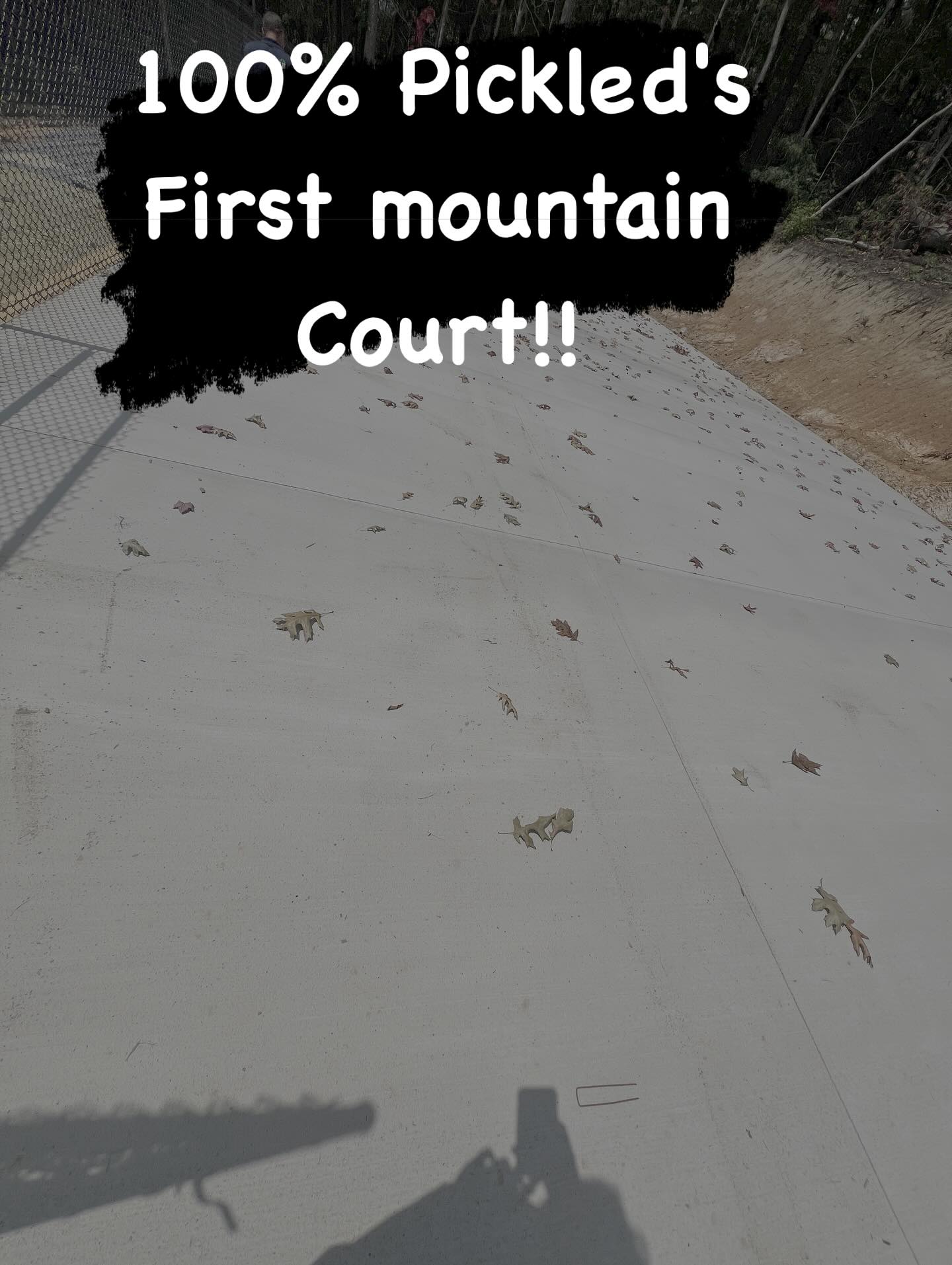That's a wrap! It was thrilling to be able to surface this court! What amazing views on Bluff Mountain featuring a brand new cabin with a pickleball court?! 😎 ( for rent soon!) #fyp #viralreels #pickleball #artist @sportmastersportsurfaces #cabin #bears #focus #places #bucketlist