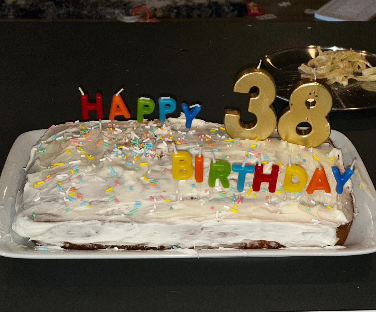 Ladies, take notes.
Find a husband who finds ways to surprise you and treat you like a queen. Not only did he coordinate the most thoughtful gift, but he went out of his way to get me my favorite chai tea, cleaned the house, watched our kiddos so I could go get a mani/pedi, decorated with fun balloons, baked my favorite cake with our son, and made one of my favorites for dinner - filet and fettuccini alfredo.
Thank you to everyone for the birthday love. I’m so grateful to be surrounded by such wonderful friends and family. I know this year is going to be incredible. Cheers to 38 being GREAT 🥳!