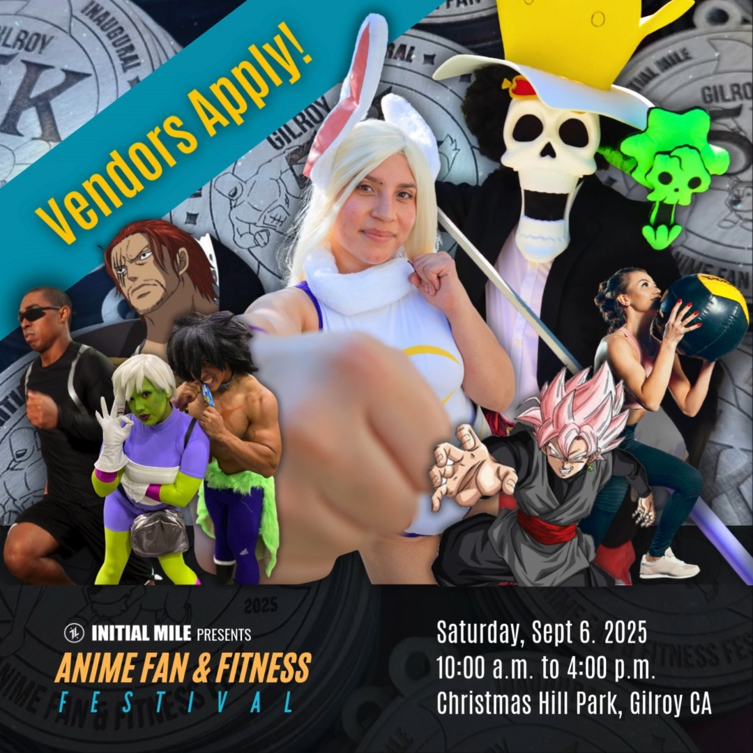 Update 8/18: Due to 4 vendors who are no longer able to attend our event, we are re-opening our vendor applications. If you know someone or would like to vend yourself, please fill out our vendor application by clicking the link in our bio.
Unfortunately, due to TFF policies, we are no longer accepting food vendor applications.
Who are we looking for?
- Creators and makers
- Artists and authors
- Fitness brands
- Fitness professionals
- Health and wellness services
Come be part of the first ever, one of a kind, inaugural event where anime and fitness collide!
#animefanandfitnessfestival #initialmile #adaptevolveascend #animefest #animefans #theoriginal #theoriginalanimefitnessfest #anime #animelife #fitnessfest #fitnesslifestyle #fitlife #fitnessfest #bayareaevents #gilroy #vendorsapply #vendors #vendorapplications #bayareavendors