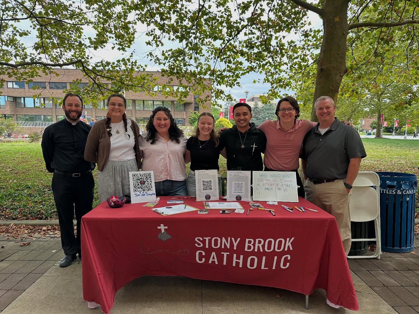 We out here promoting the CCM!!! First Mass of the semester is this upcoming Sunday, August 24th at 5pm in the 2nd floor ballroom of the Student Union!