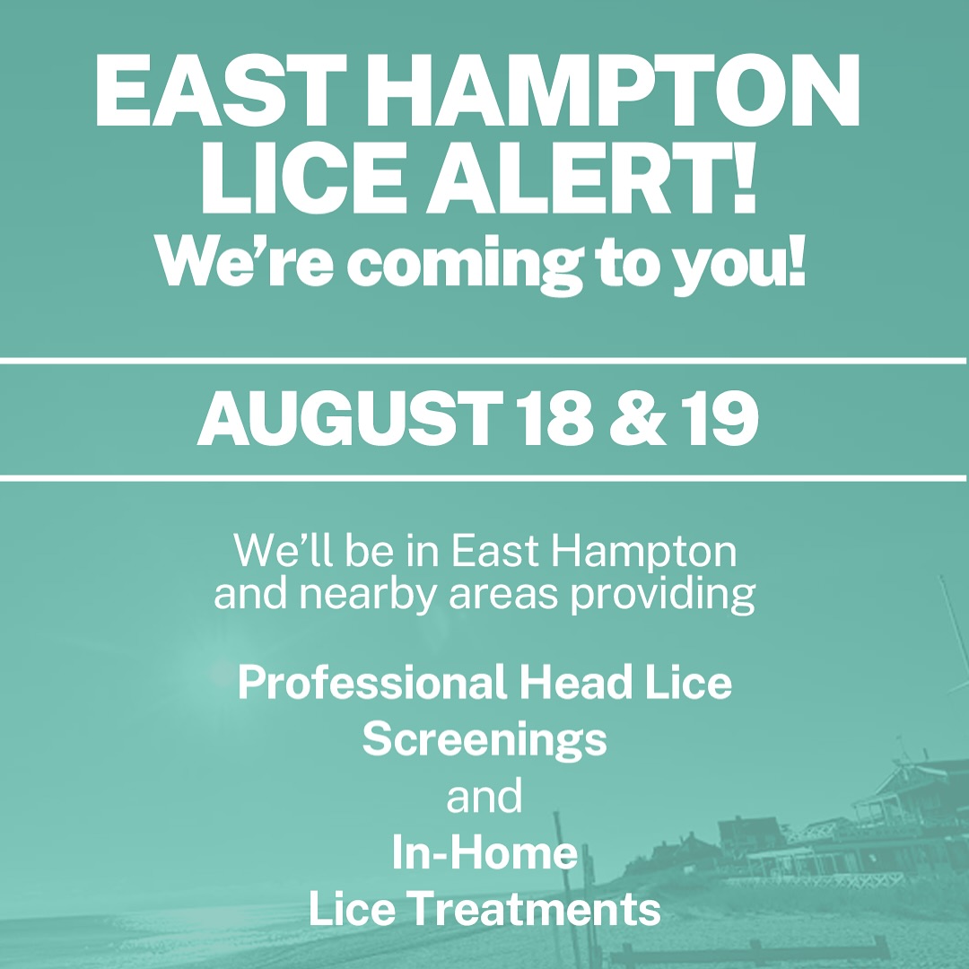 🚨 East Hampton Special Event – 2 Days Only! 🚨
Families in East Hampton & surrounding areas — we’re coming to you! 🏡✨
This Monday, August 18 and Tuesday, August 19, Bye-Bye Pesky Lice will be providing professional head lice screenings and same-day in-home treatments.
We come directly to YOUR home for discreet, effective service so you can get back to enjoying summer stress-free. 🌞
👉 Book now at byebyepeskylicelongisland.com
📞 Or call/text us at 732-641-0619
⚠️ Limited spots available — once we leave East Hampton, regular pricing applies.
