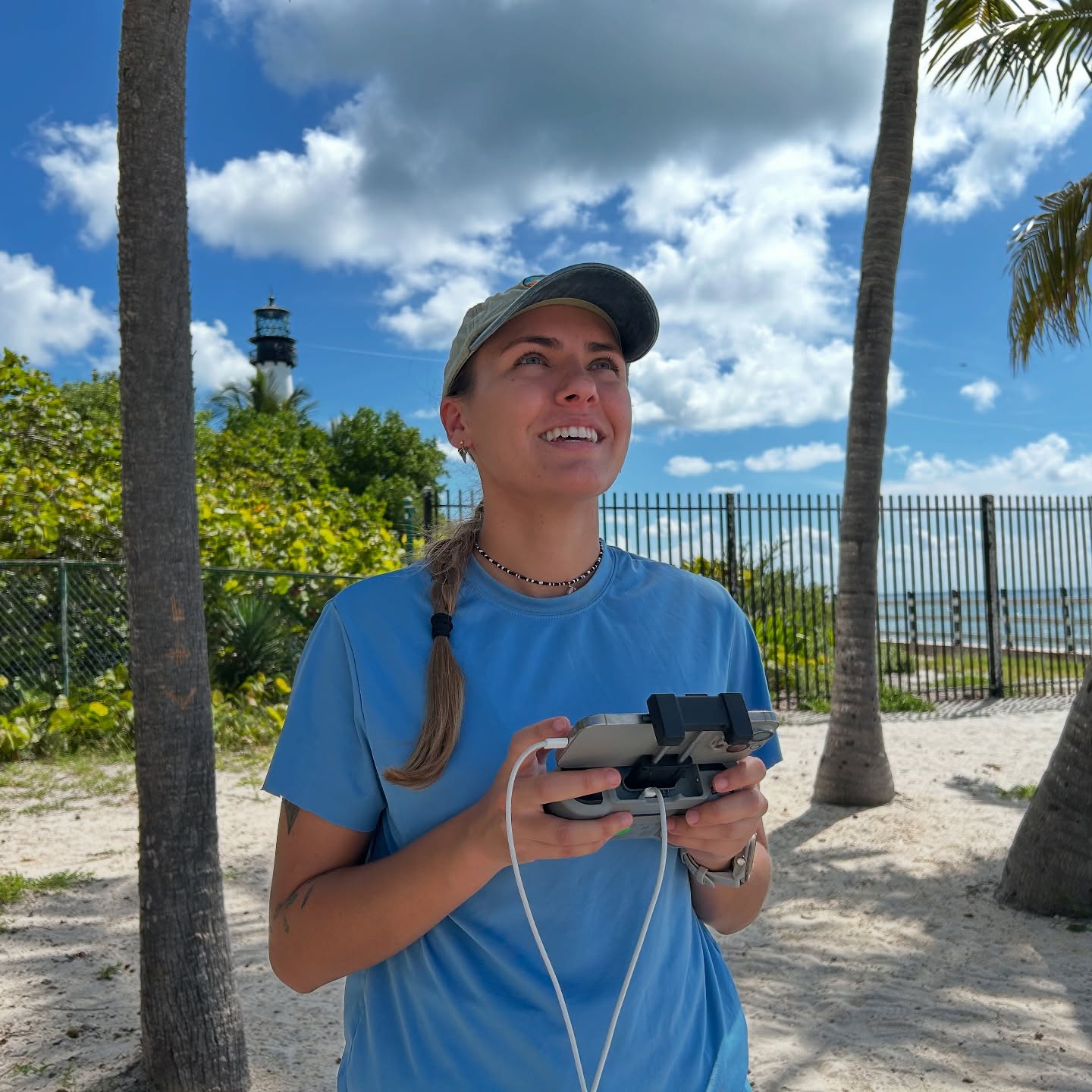Great morning #filming a white spotted #eagleray off @billbaggsstatepark for @jordanwaldron #dissertation #research. Saw #sharks #stingrays and tracked an #eagle #ray from the #drone. Our first time filming from this location and our #thanks to the #park staff for making it a success. All work was permitted and done in compliance with @fl.stateparks regulations for #aerialdrone operations. Looking forward to the next trip. Thanks as always to @colganfoundation for supporting our research. @fauscience #graduatestudent #marinebiology #fieldwork #womeninstem #womeninscience #womeninsharkscience