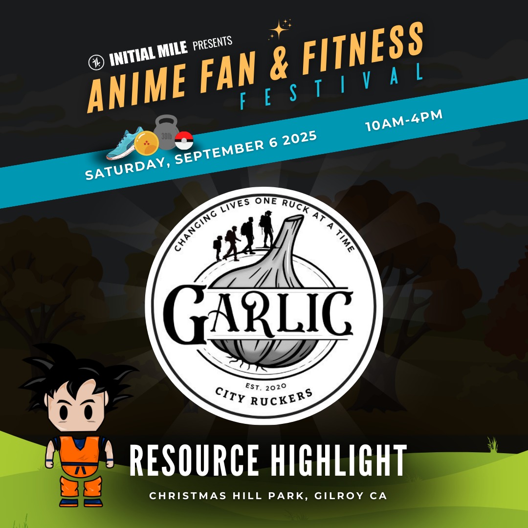 If you like running and are ready to change up the game, visit @garlic_city_ruckers at our inaugural Anime Fan and Fitness Festival. They are one of Gilroy's most active and FREE fitness teams that help all levels of folks get fit through ruck sack training. With this team, no one gets left behind! Visit their page today for their schedule of meet ups. #animefanandfitnessfestival #initialmile #adaptevolveascend #animefest #animefans #theoriginal #theoriginalanimefitnessfest #anime #animelife #fitnessfest #fitnesslifestyle #fitlife #fitnessfest #bayareaevents #gilroy #rucktraining #ruck #rucksack #garliccityruckers #garliccity #communityfitness
