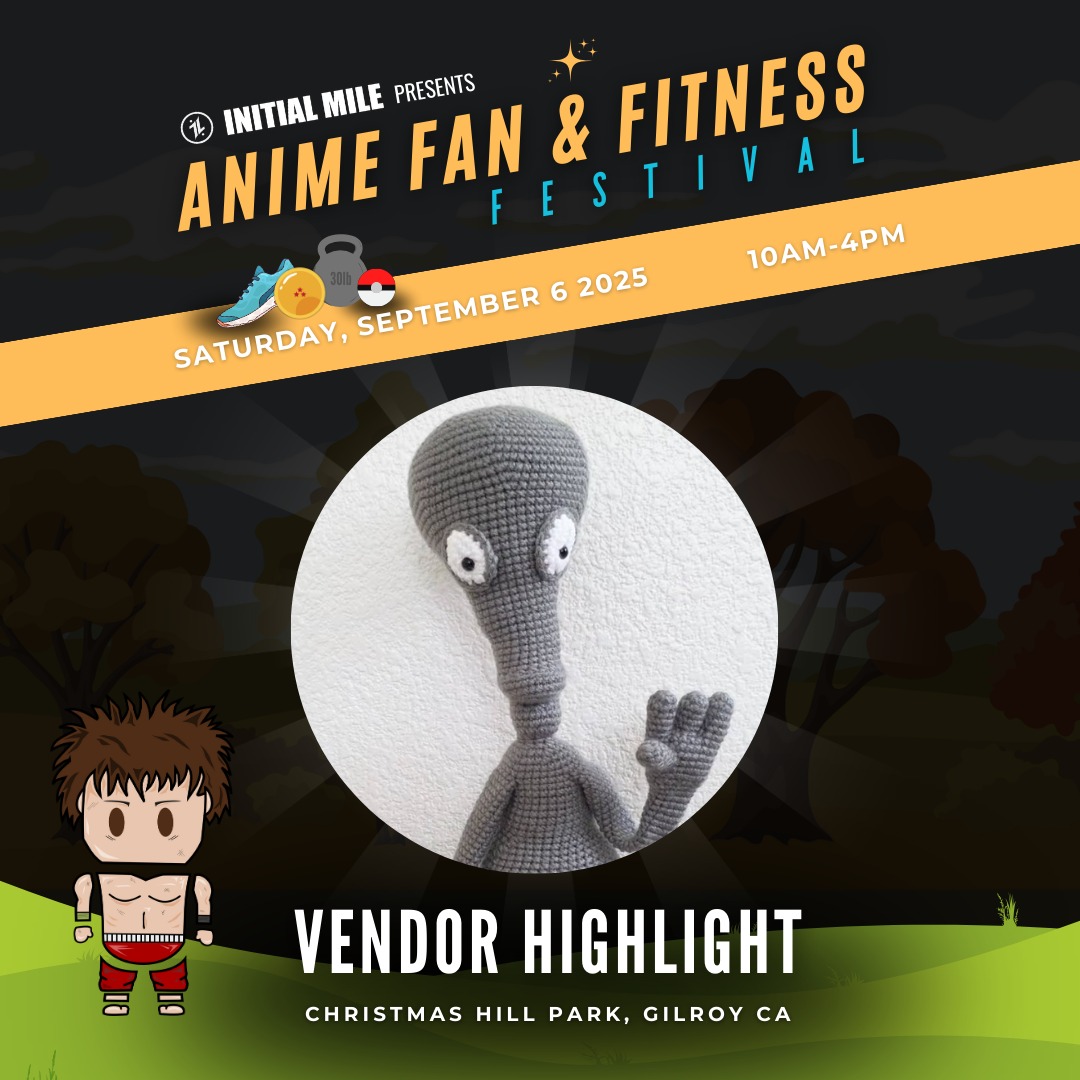 Get your crochet and knit goods from hats, beanies, baby accessories, stuffies and more handmade by @cloudnovad_crochet at our inaugural Anime Fan and Fitness Festival on Saturday September 6 in Gilroy CA. #animefanandfitnessfestival #initialmile #adaptevolveascend #animefest #animefans #theoriginal #theoriginalanimefitnessfest #anime #animelife #fitnessfest #fitnesslifestyle #fitlife #fitnessfest #bayareaevents #gilroy #artlifestyle #creator #maker #crochet #knitter