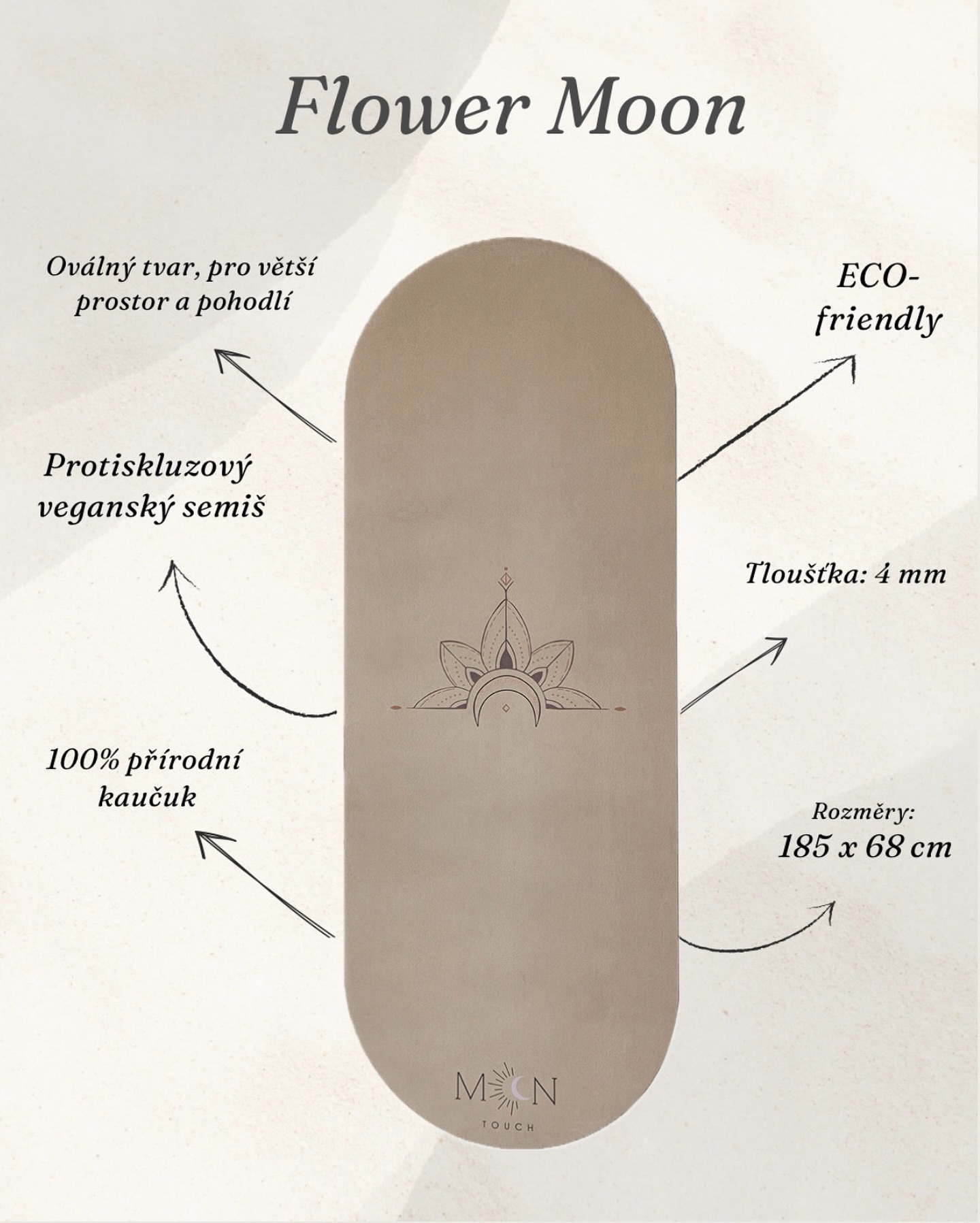 Věděli jste, že naše oválná jógová podložka
~ Flower Moon ~ nabízí prostorné rozměry 185 × 68 cm a tloušťku 4 mm, což vám poskytne maximální pohodlí a svobodu pohybu? Její elegantní oválný tvar nejen skvěle vypadá, ale také podporuje stabilitu při každém cvičení. 🌿
Vyrobena ze 100% přírodního kaučuku a veganského semišového mikrovlákna, je šetrná k planetě a protiskluzová pro vaši bezpečnost. Vstupte do nové dimenze jógy a přineste si domů krásu a funkčnost s Flower Moon od Moon Touch! 🌙✨
#Moontouchmatty #Joga #FlowerMoon #JógováPodložka #EcoFriendly #Vegan #ZdravýŽivot #Pohyb